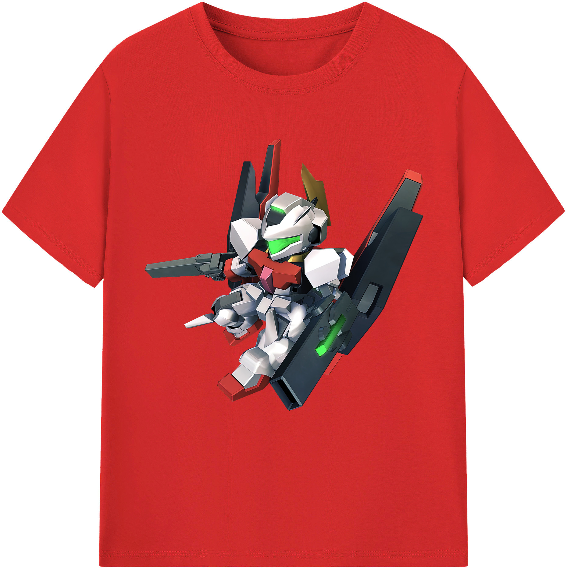 （画像用） 機動戦士ガンダム Mobile Suit Gundam レディースカジュアルプリントTシャツ（綿100％）