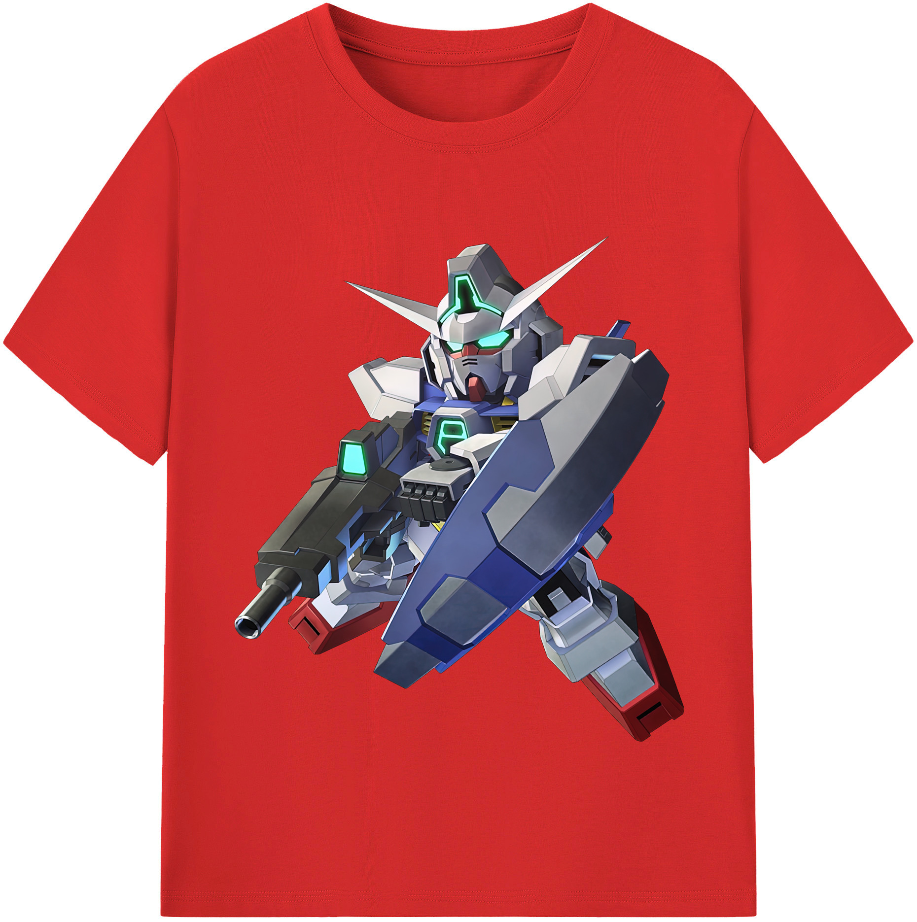 （画像用） 機動戦士ガンダム Mobile Suit Gundam レディースカジュアルプリントTシャツ（綿100％）