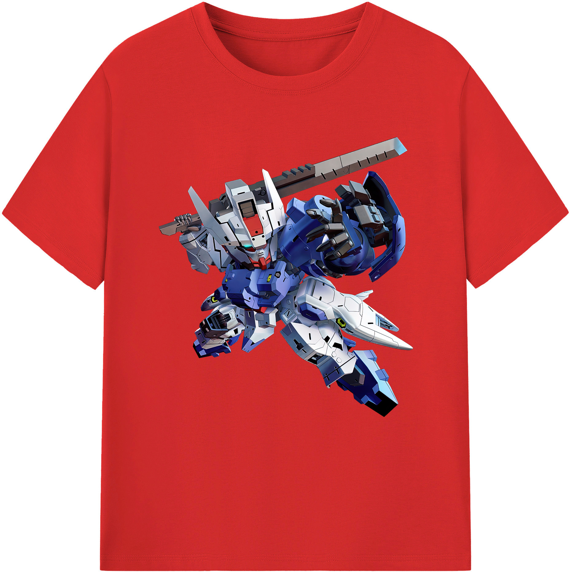 （画像用） 機動戦士ガンダム Mobile Suit Gundam レディースカジュアルプリントTシャツ（綿100％）