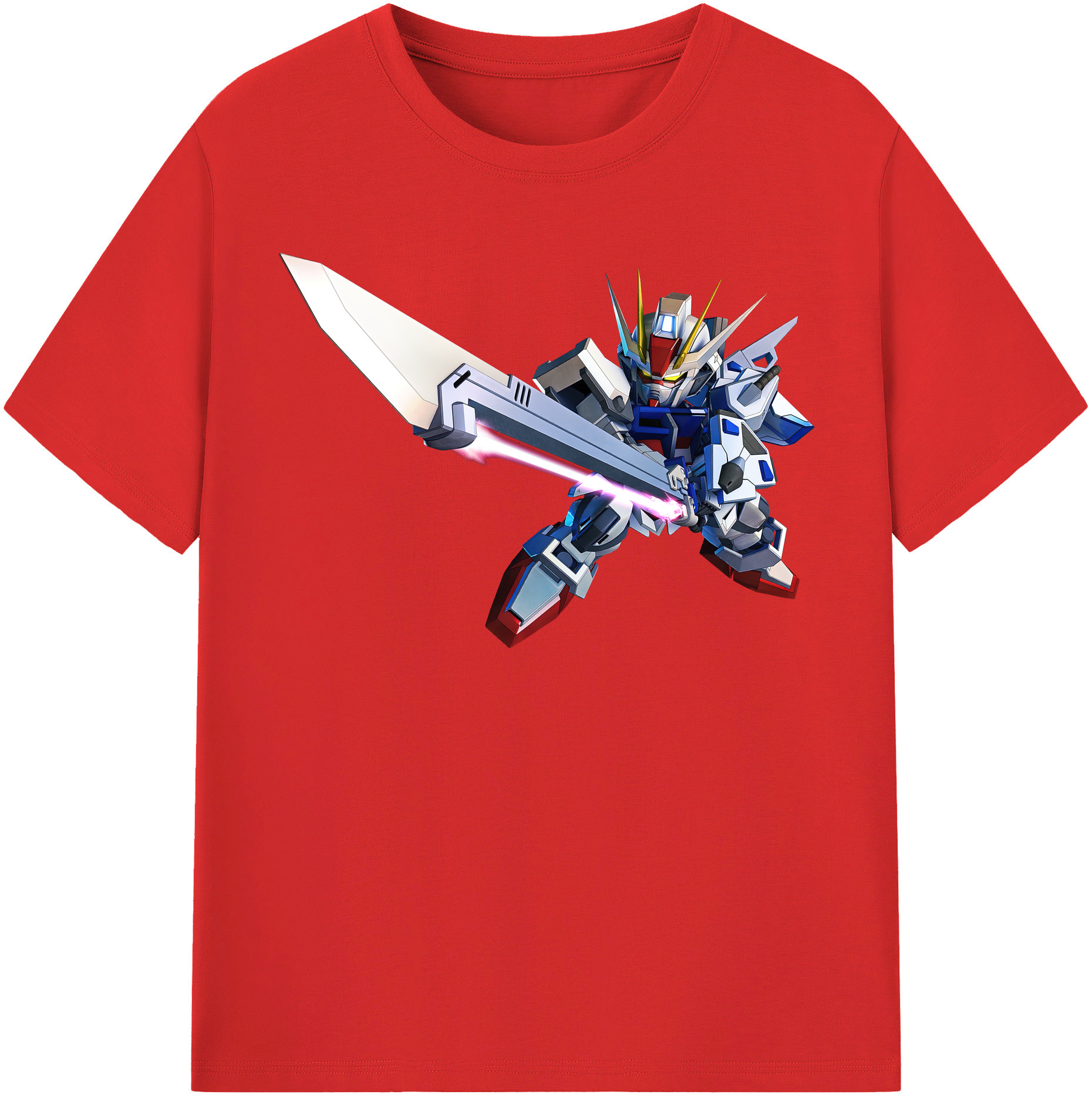 （画像用） 機動戦士ガンダム Mobile Suit Gundam レディースカジュアルプリントTシャツ（綿100％）