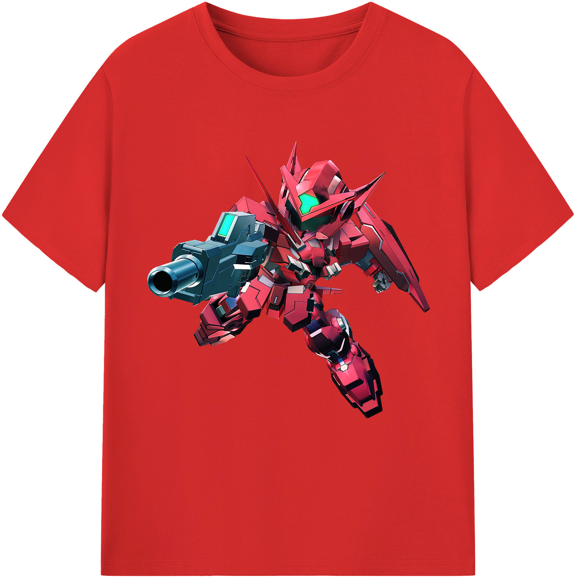 （画像用） 機動戦士ガンダム Mobile Suit Gundam レディースカジュアルプリントTシャツ（綿100％）