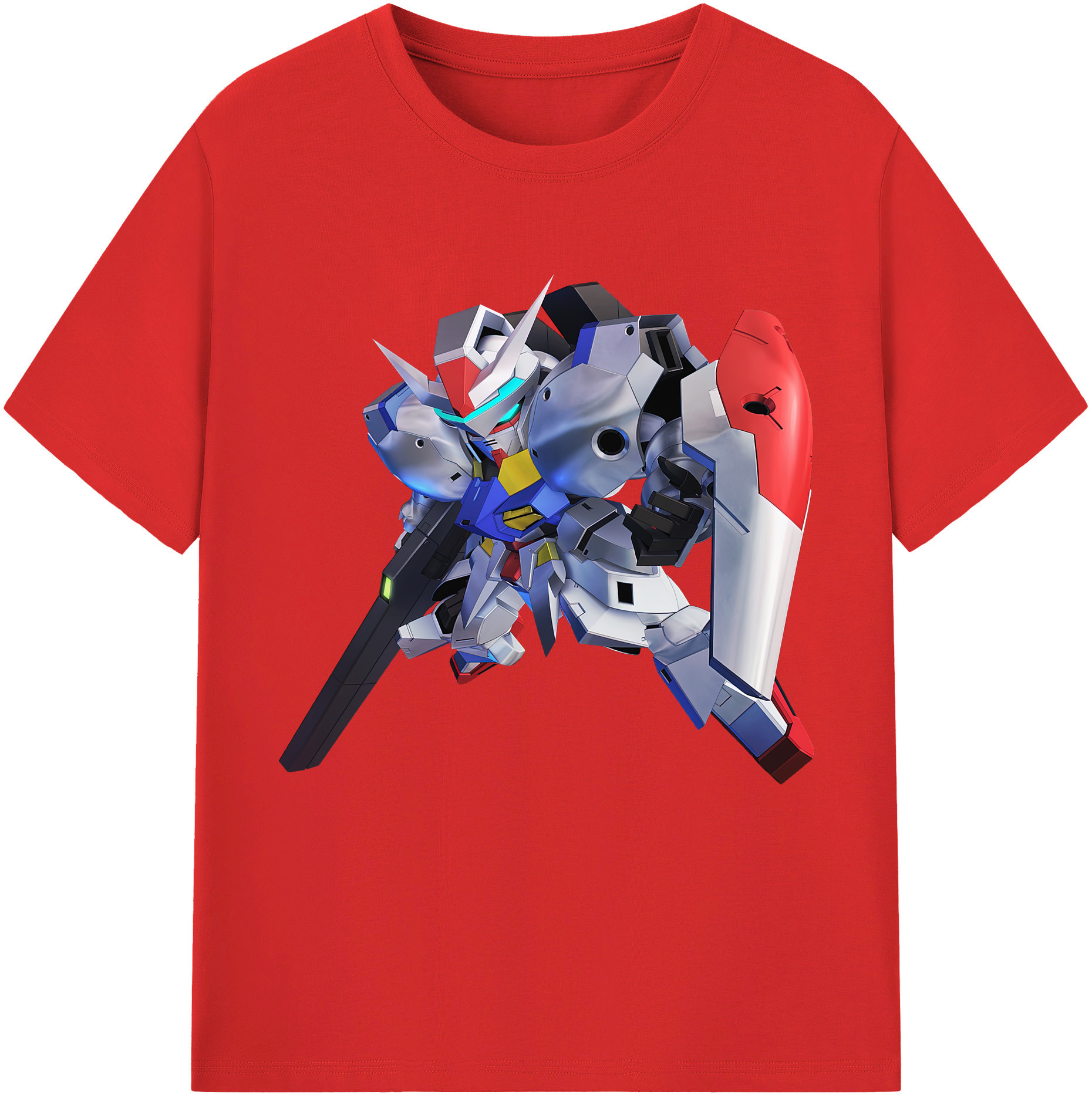 （画像用） 機動戦士ガンダム Mobile Suit Gundam レディースカジュアルプリントTシャツ（綿100％）