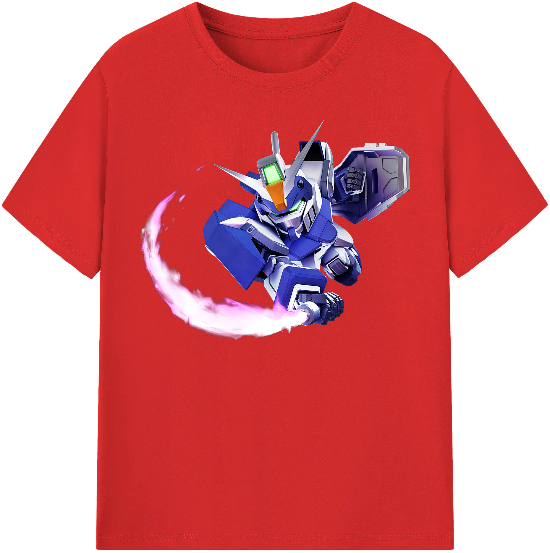 （画像用） 機動戦士ガンダム Mobile Suit Gundam レディースカジュアルプリントTシャツ（綿100％）