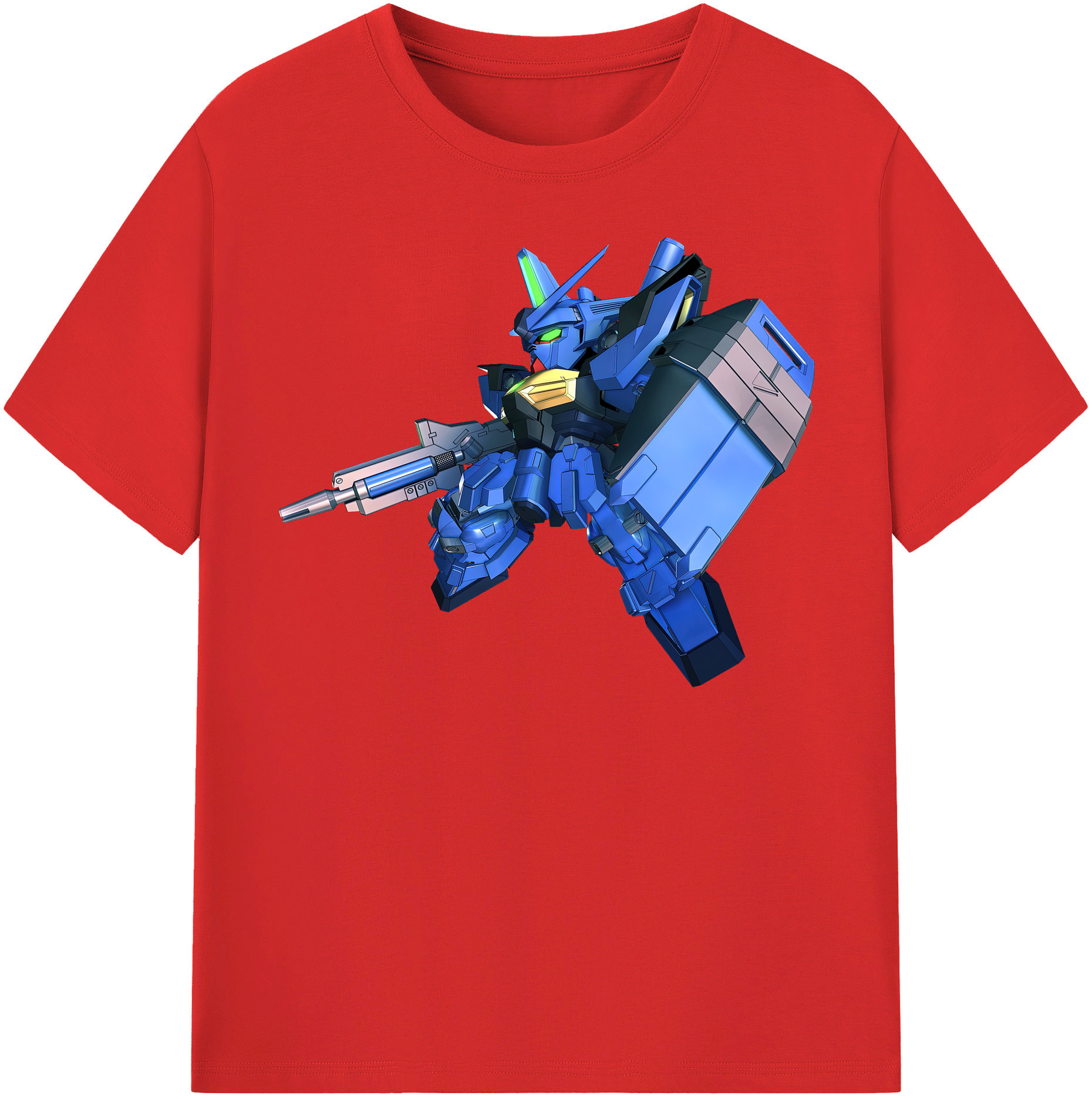 （画像用） 機動戦士ガンダム Mobile Suit Gundam レディースカジュアルプリントTシャツ（綿100％）