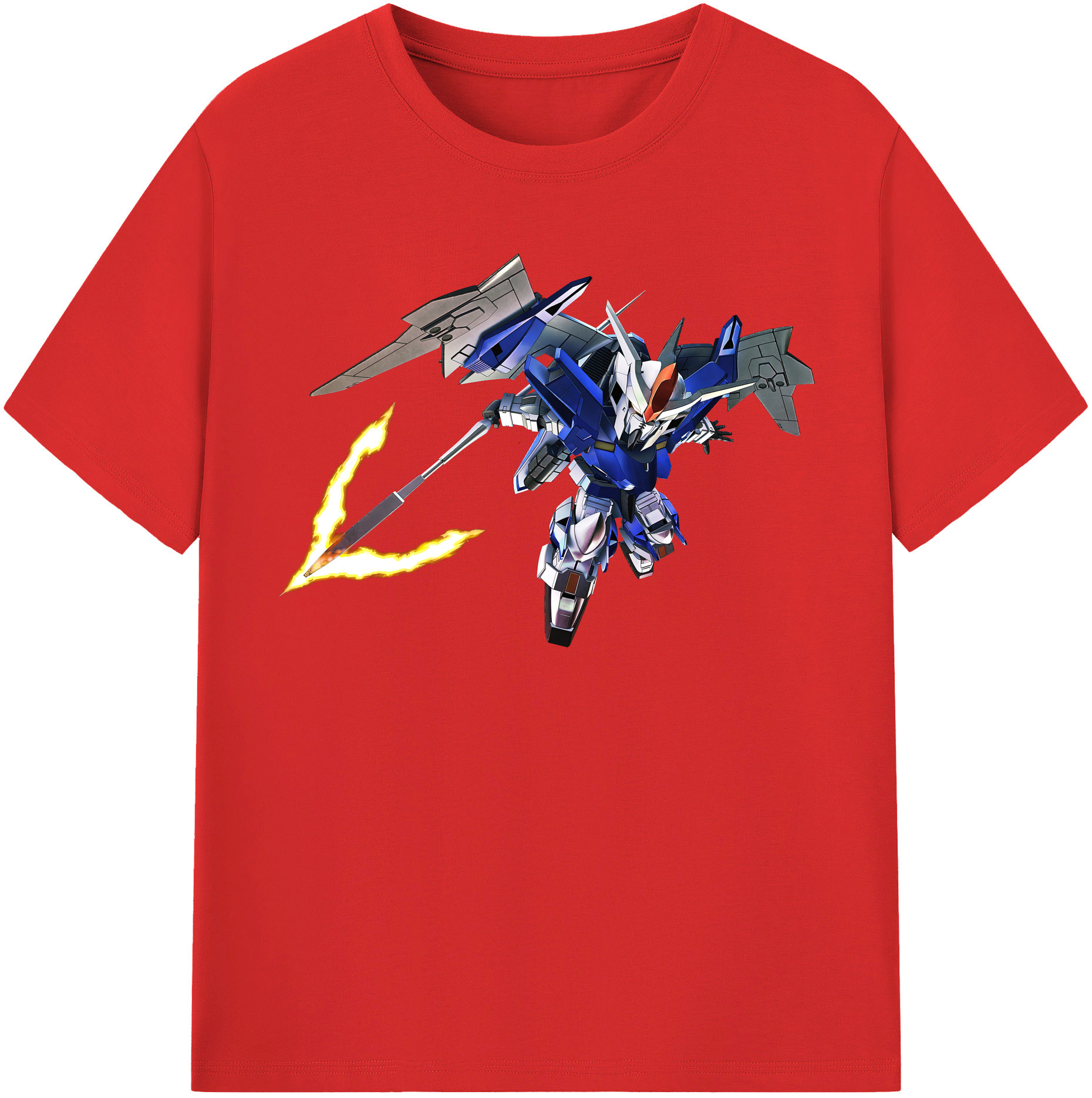 （画像用） 機動戦士ガンダム Mobile Suit Gundam レディースカジュアルプリントTシャツ（綿100％）