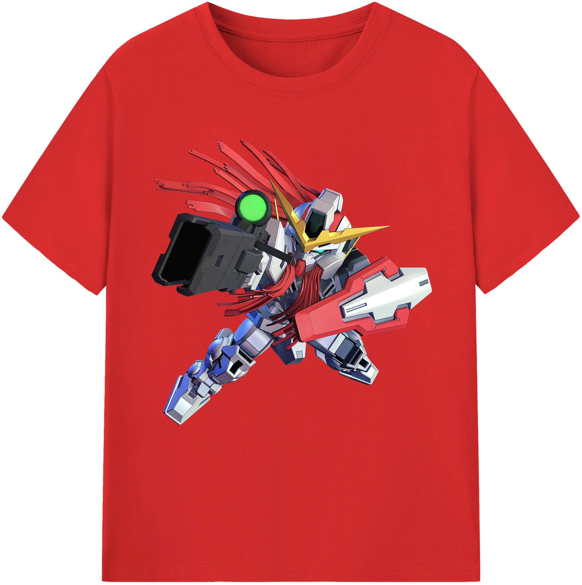 （画像用） 機動戦士ガンダム Mobile Suit Gundam レディースカジュアルプリントTシャツ（綿100％）