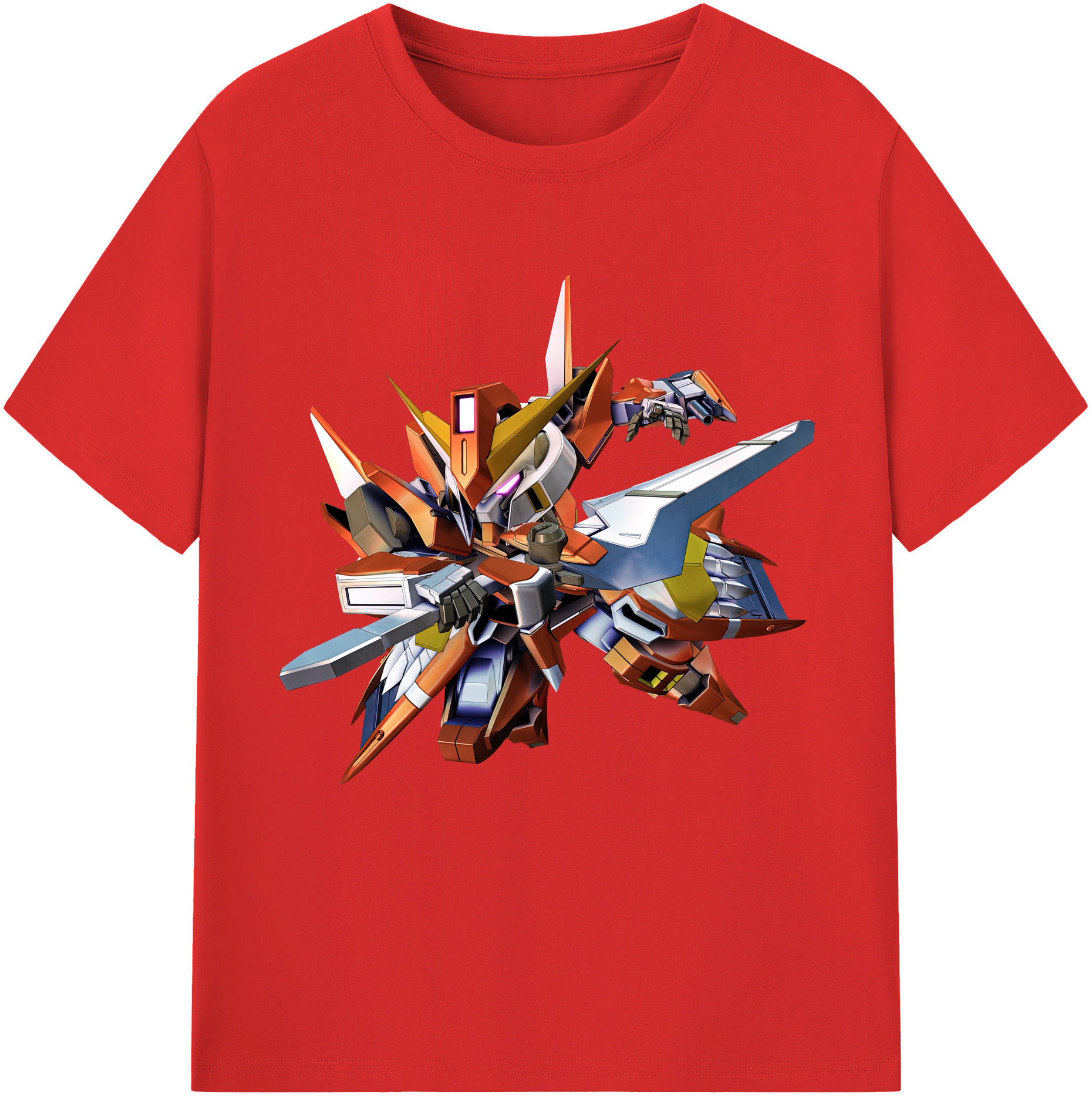 （画像用） 機動戦士ガンダム Mobile Suit Gundam レディースカジュアルプリントTシャツ（綿100％）
