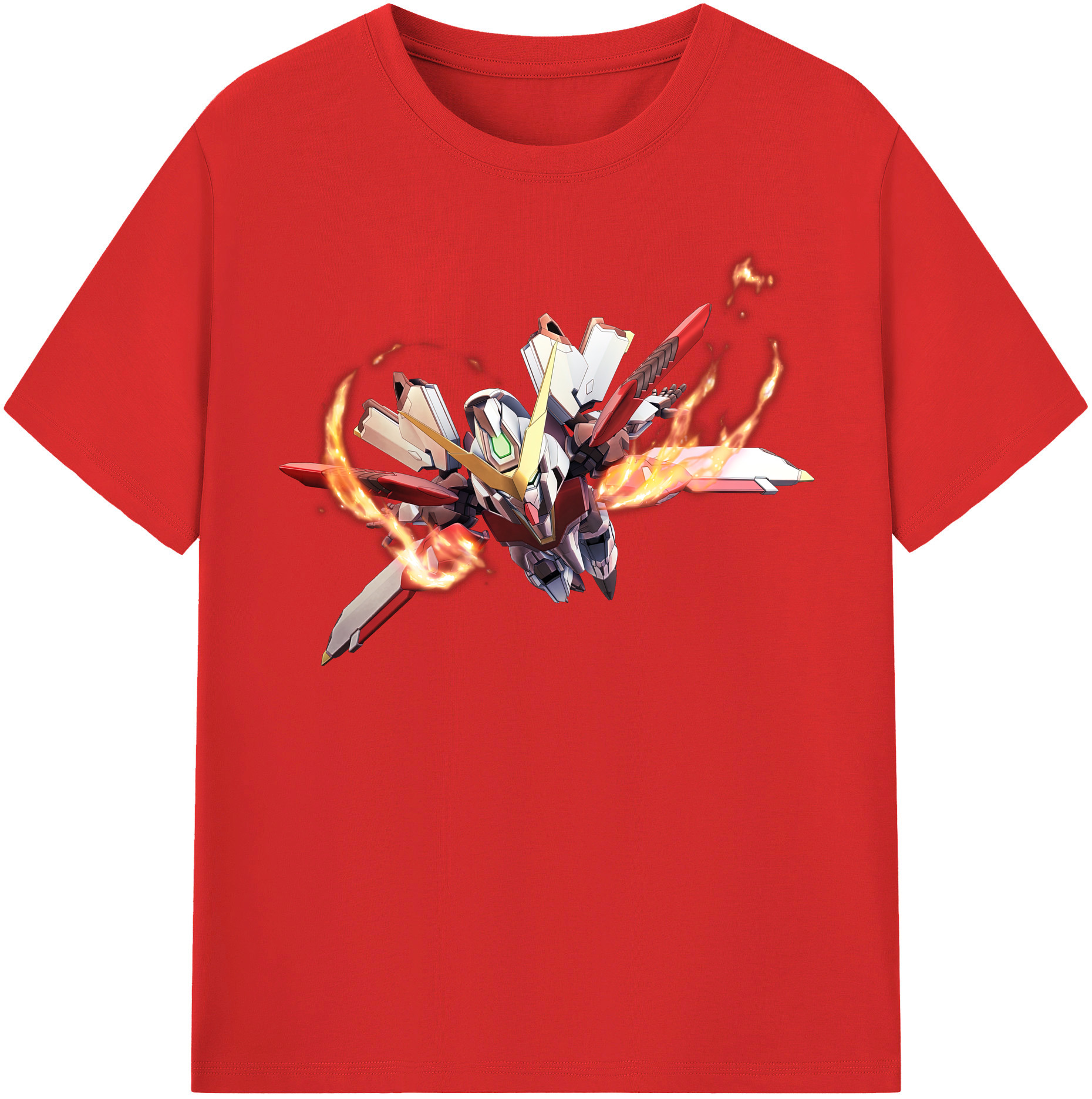 （画像用） 機動戦士ガンダム Mobile Suit Gundam レディースカジュアルプリントTシャツ（綿100％）