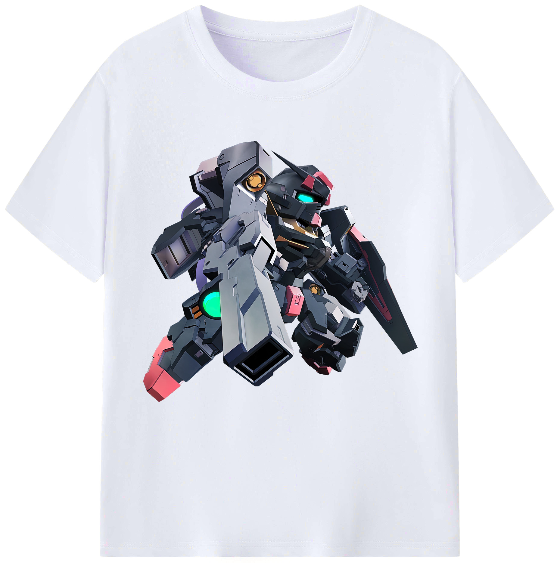 （画像用） 機動戦士ガンダム Mobile Suit Gundam レディースカジュアルプリントTシャツ（綿100％）