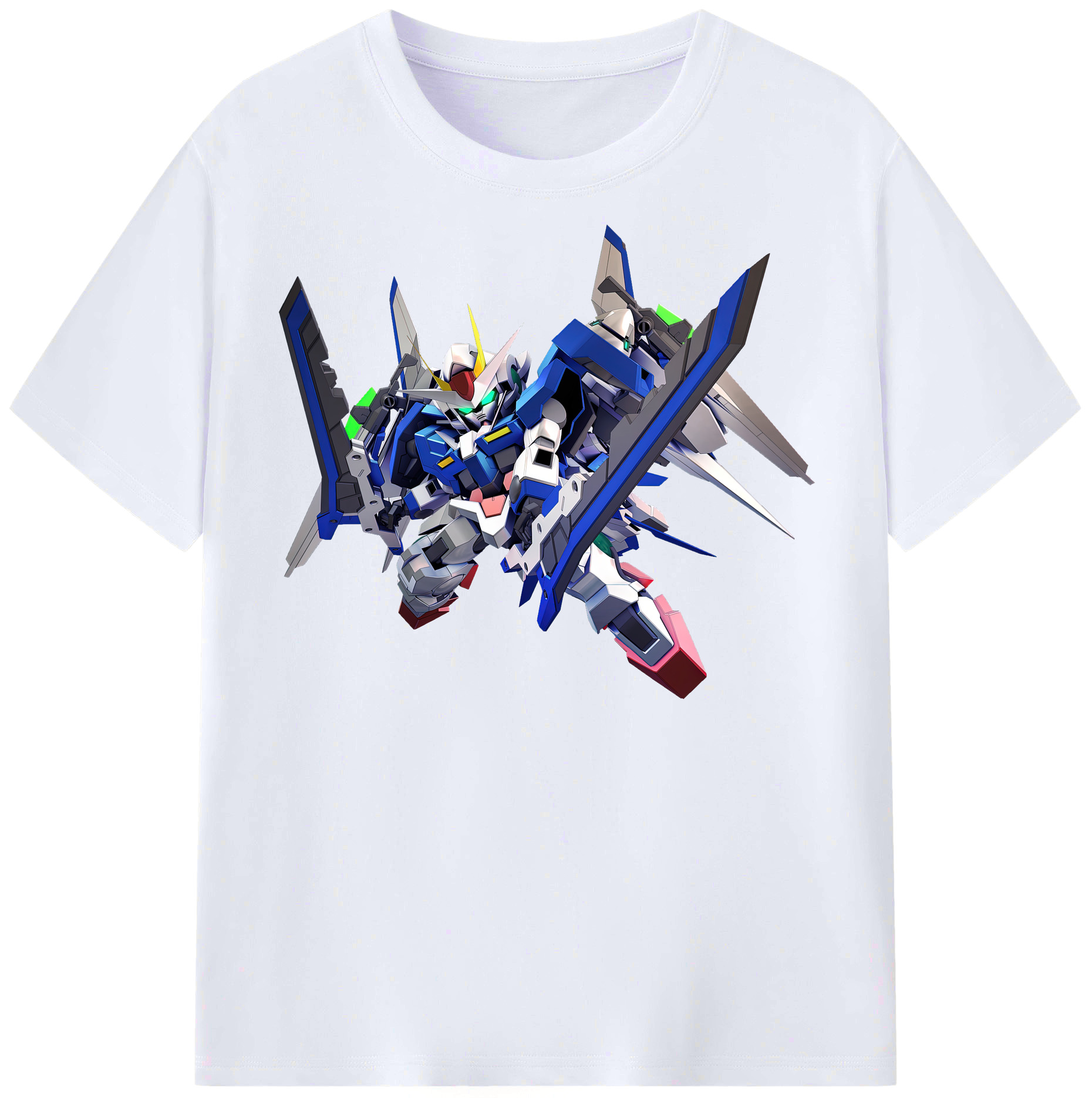 （画像用） 機動戦士ガンダム Mobile Suit Gundam レディースカジュアルプリントTシャツ（綿100％）
