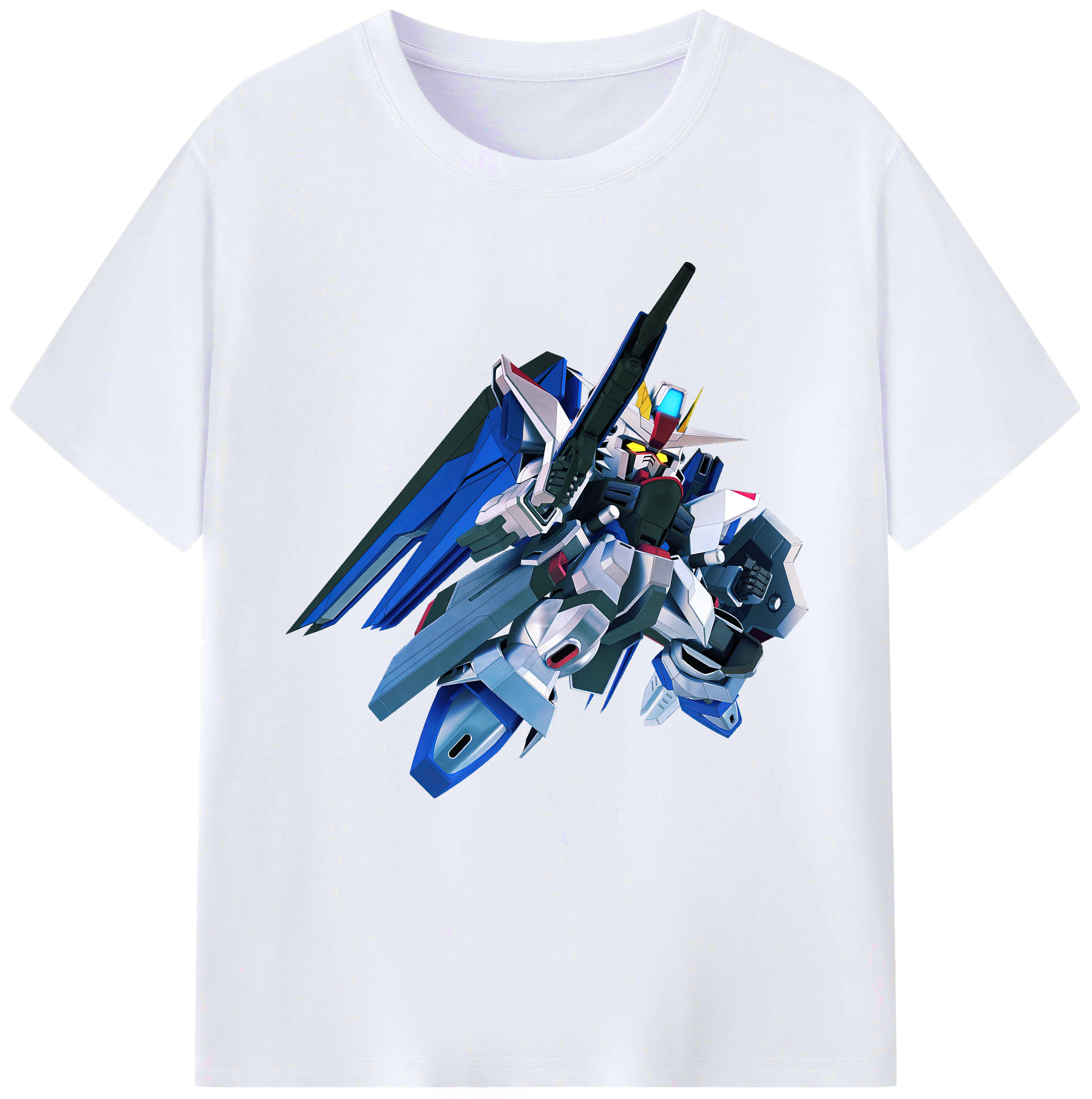 （画像用） 機動戦士ガンダム Mobile Suit Gundam レディースカジュアルプリントTシャツ（綿100％）