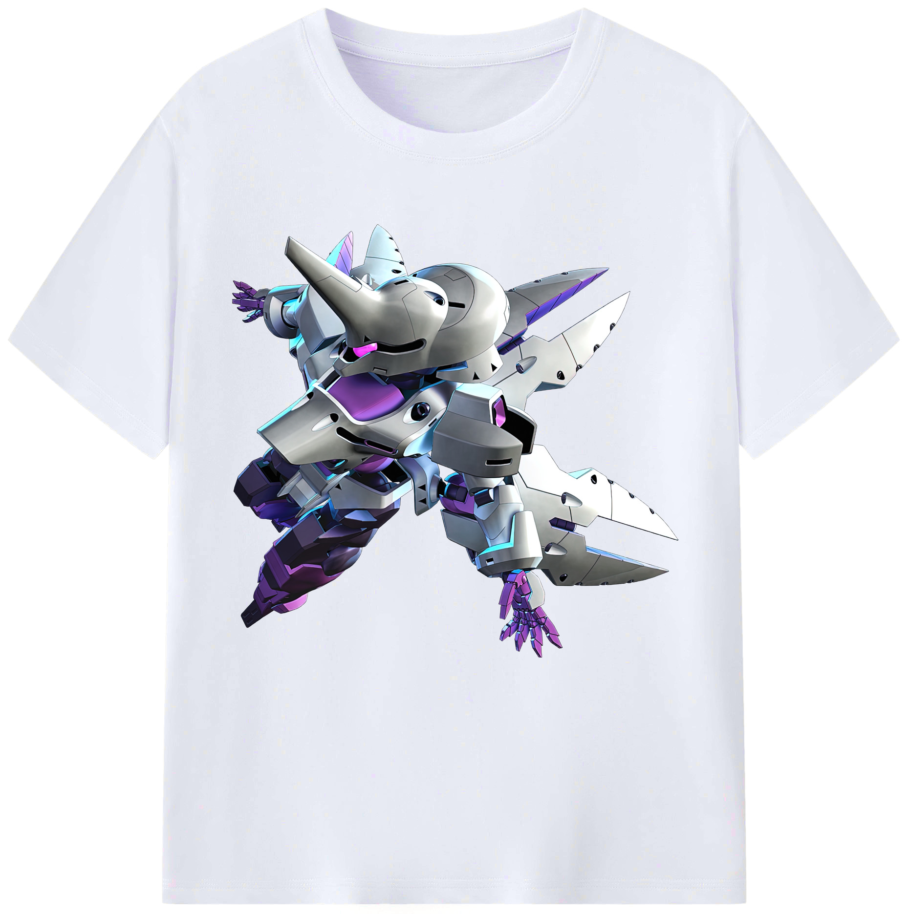 （画像用） 機動戦士ガンダム Mobile Suit Gundam レディースカジュアルプリントTシャツ（綿100％）