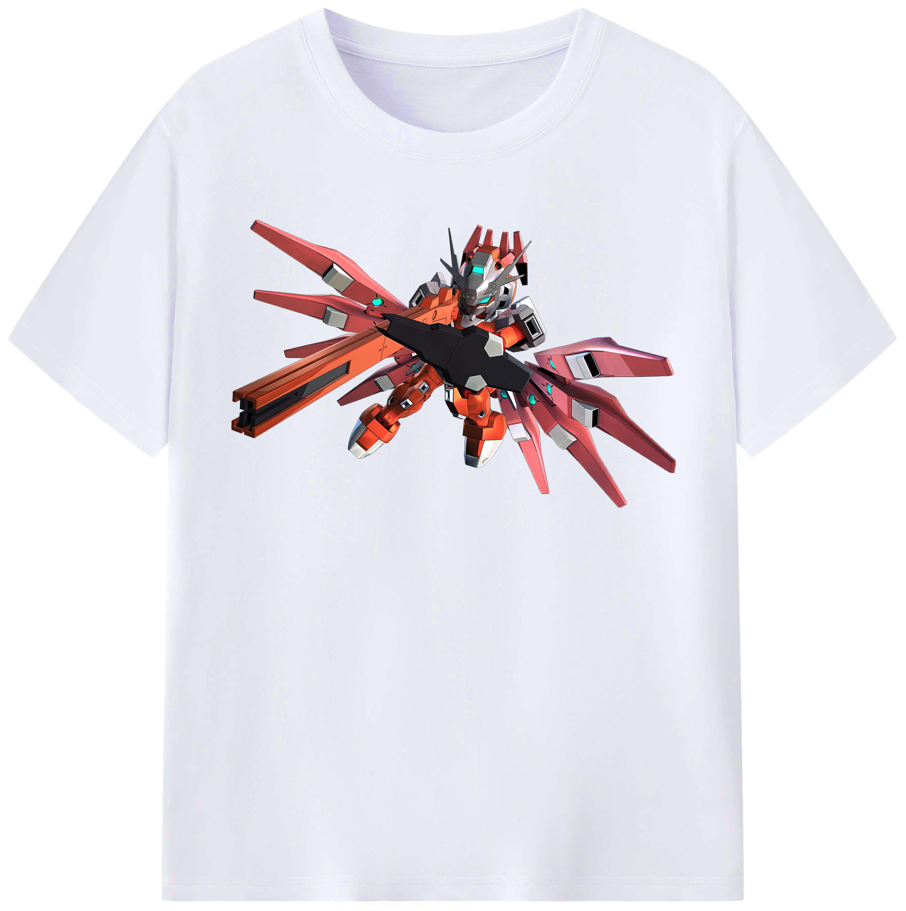 （画像用） 機動戦士ガンダム Mobile Suit Gundam レディースカジュアルプリントTシャツ（綿100％）