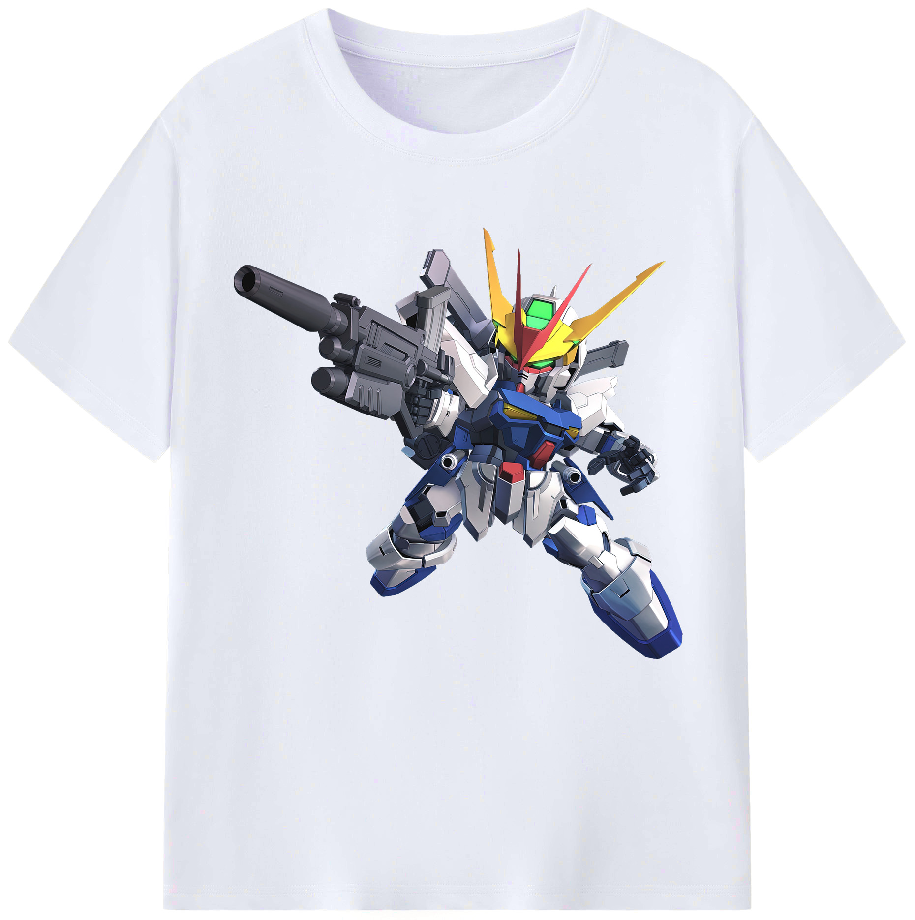（画像用） 機動戦士ガンダム Mobile Suit Gundam レディースカジュアルプリントTシャツ（綿100％）