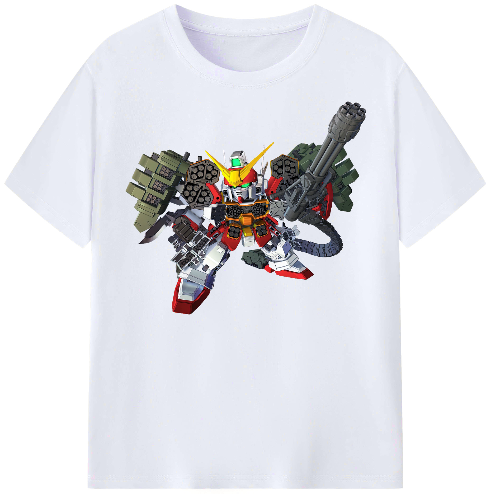 （画像用） 機動戦士ガンダム Mobile Suit Gundam レディースカジュアルプリントTシャツ（綿100％）