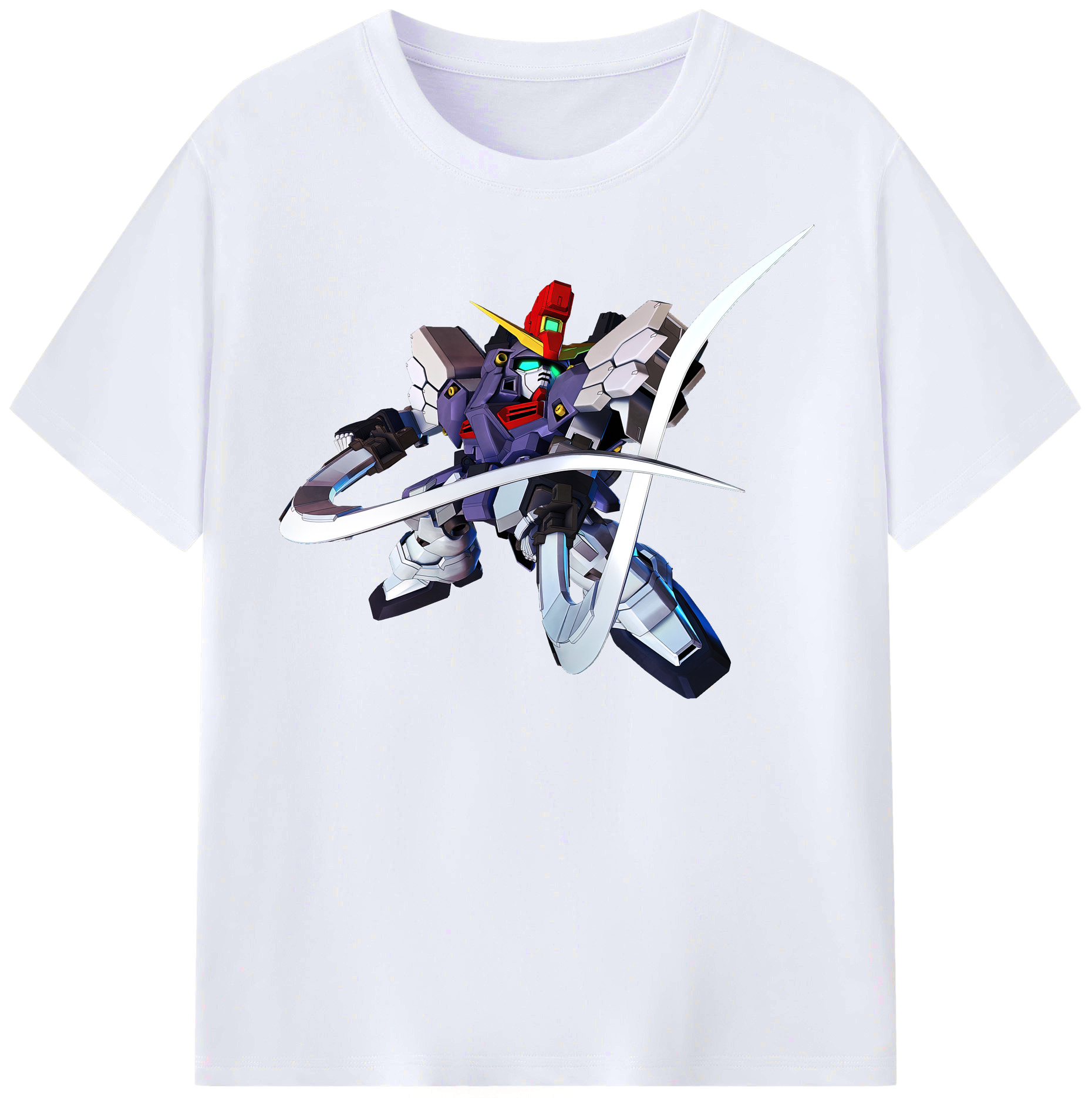 （画像用） 機動戦士ガンダム Mobile Suit Gundam レディースカジュアルプリントTシャツ（綿100％）
