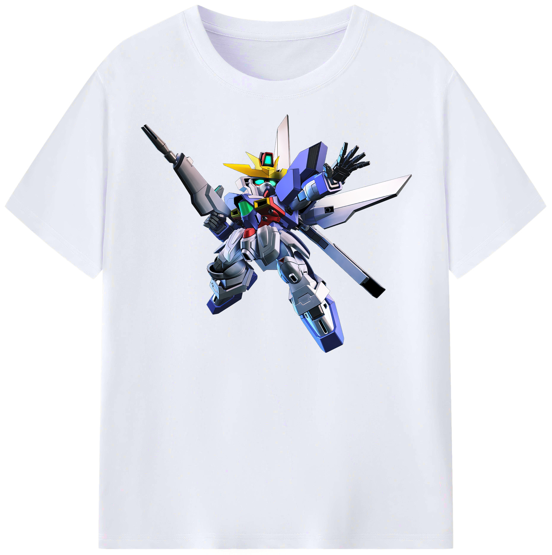 （画像用） 機動戦士ガンダム Mobile Suit Gundam レディースカジュアルプリントTシャツ（綿100％）