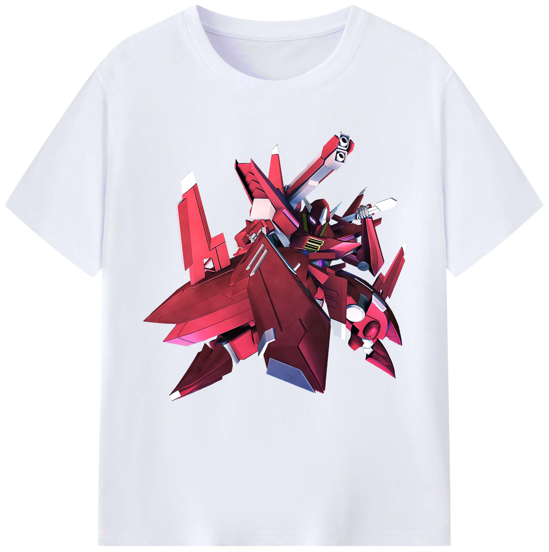 （画像用） 機動戦士ガンダム Mobile Suit Gundam レディースカジュアルプリントTシャツ（綿100％）
