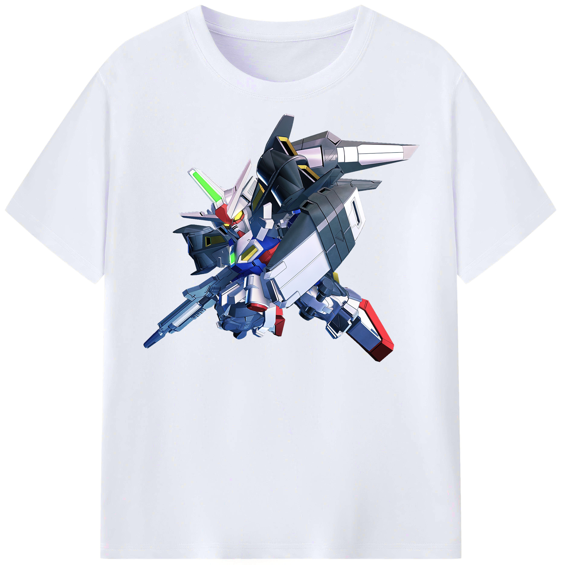 （画像用） 機動戦士ガンダム Mobile Suit Gundam レディースカジュアルプリントTシャツ（綿100％）