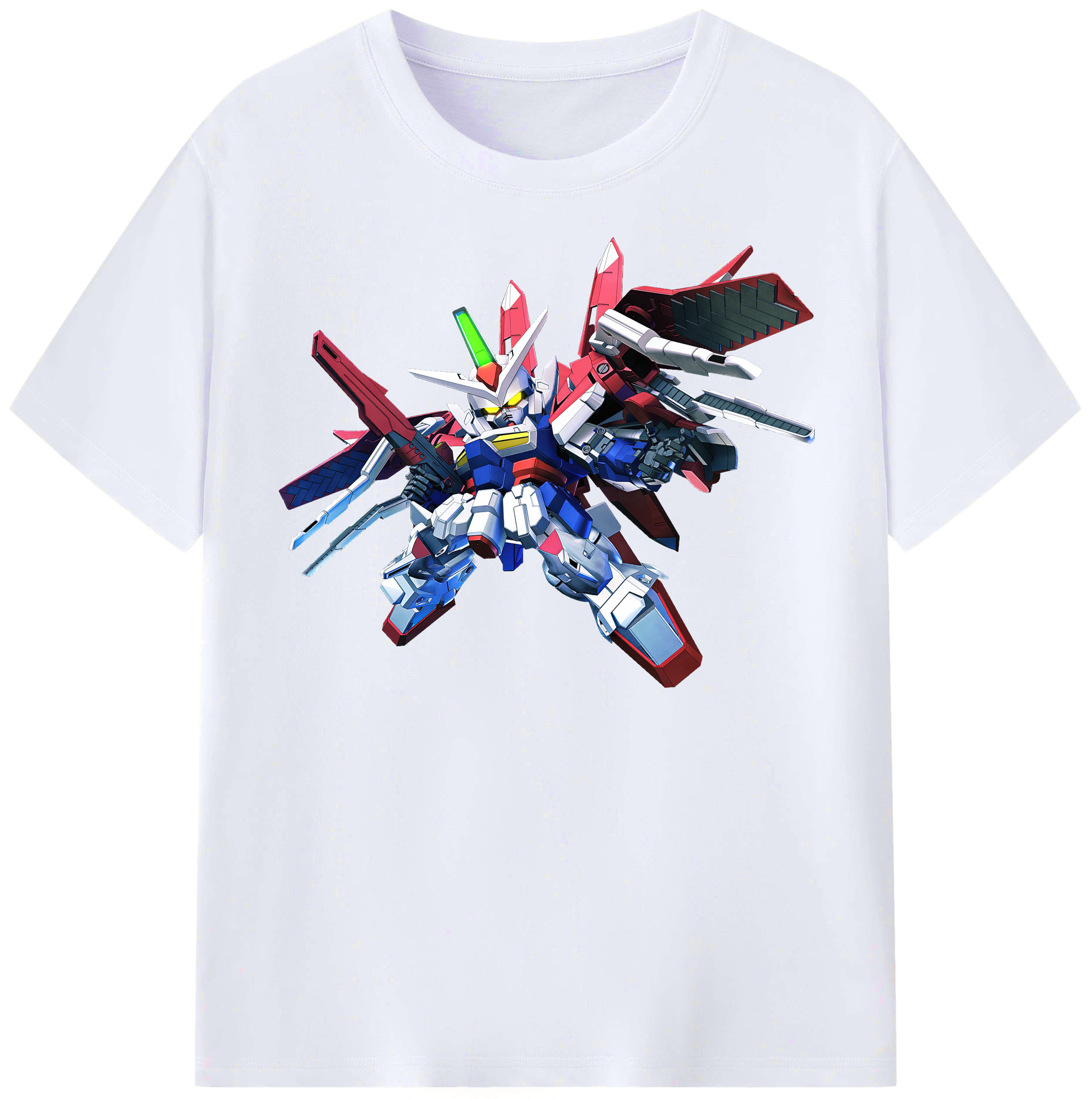 （画像用） 機動戦士ガンダム Mobile Suit Gundam レディースカジュアルプリントTシャツ（綿100％）