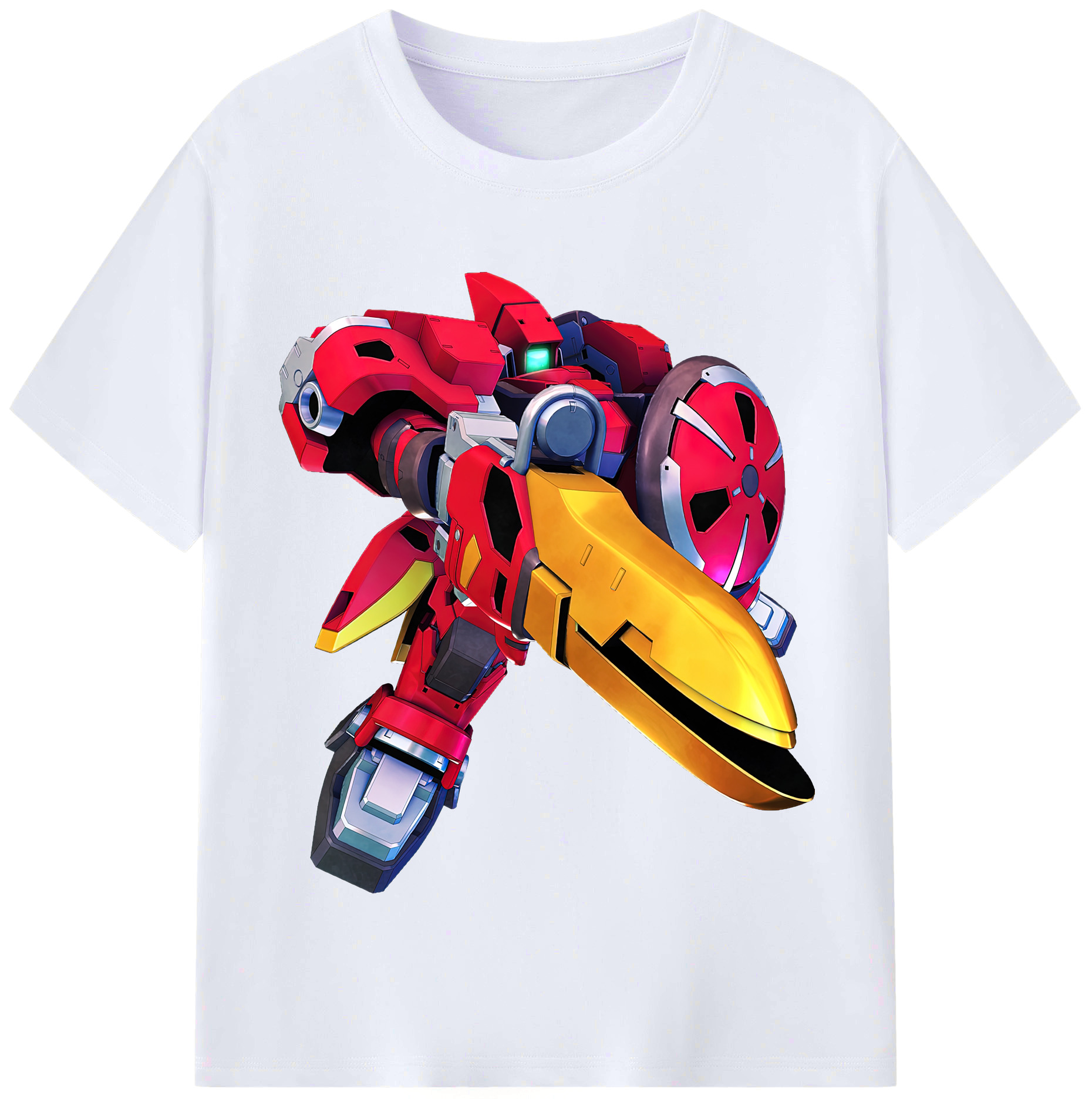 （画像用） 機動戦士ガンダム Mobile Suit Gundam レディースカジュアルプリントTシャツ（綿100％）