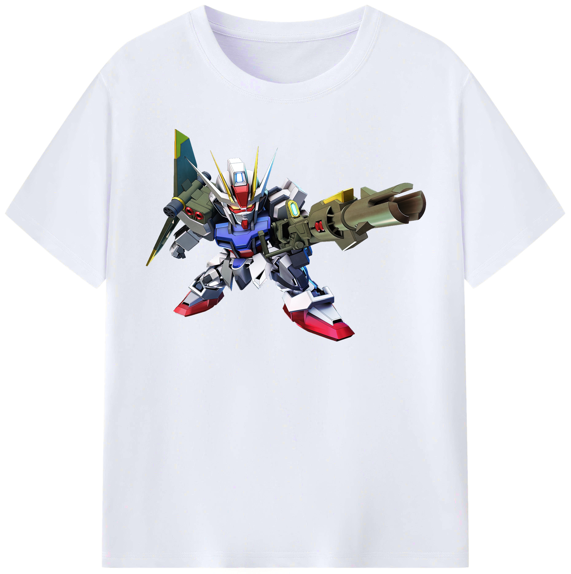 （画像用） 機動戦士ガンダム Mobile Suit Gundam レディースカジュアルプリントTシャツ（綿100％）