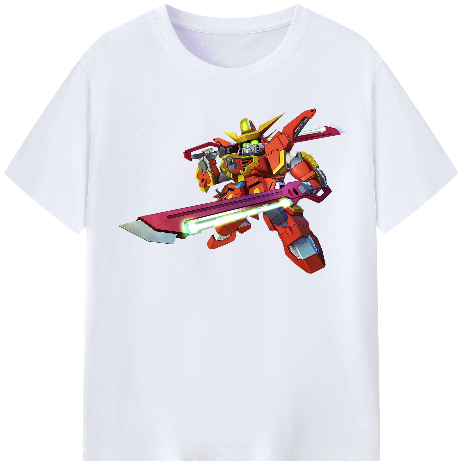 （画像用） 機動戦士ガンダム Mobile Suit Gundam レディースカジュアルプリントTシャツ（綿100％）
