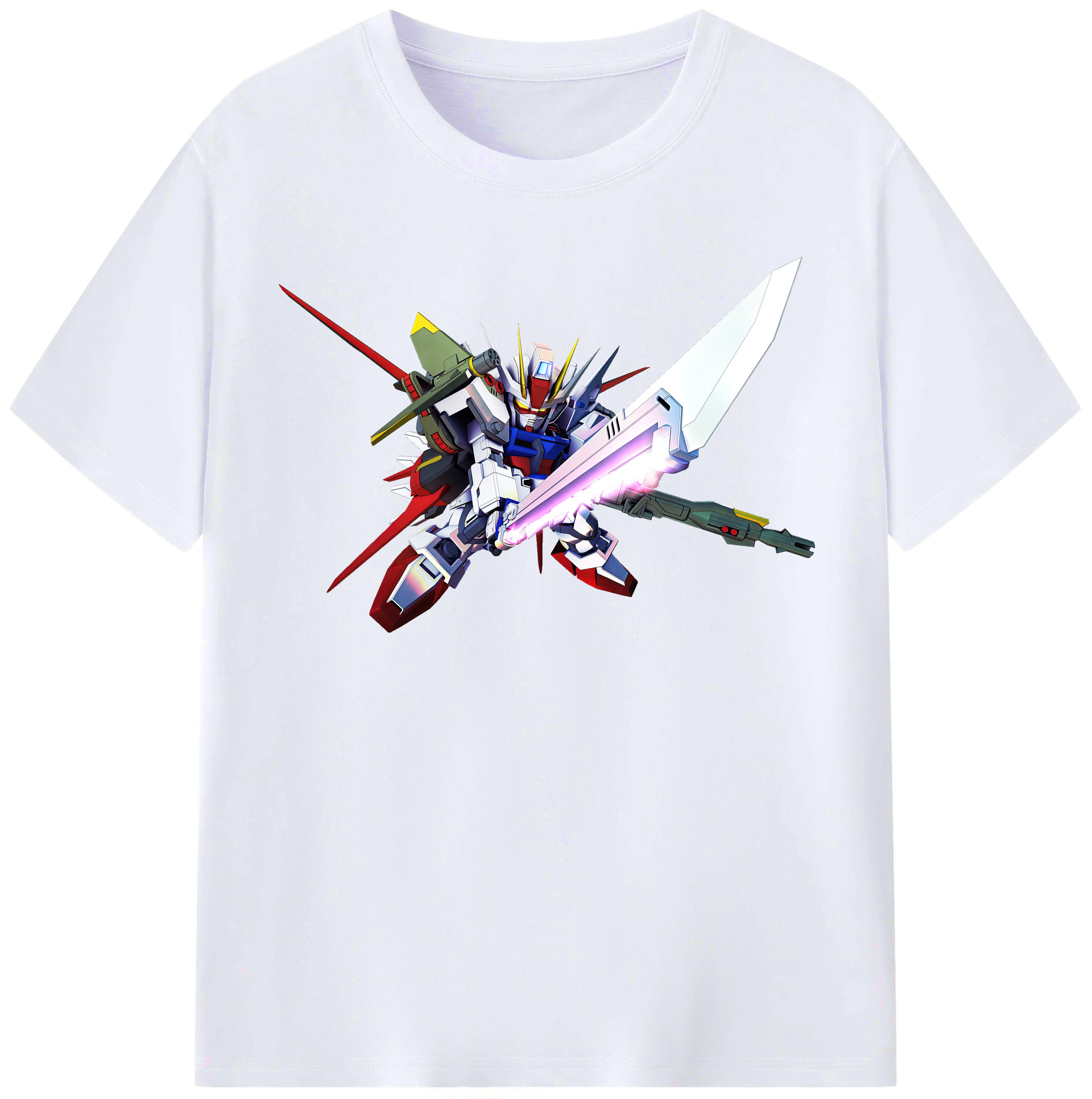 （画像用） 機動戦士ガンダム Mobile Suit Gundam レディースカジュアルプリントTシャツ（綿100％）