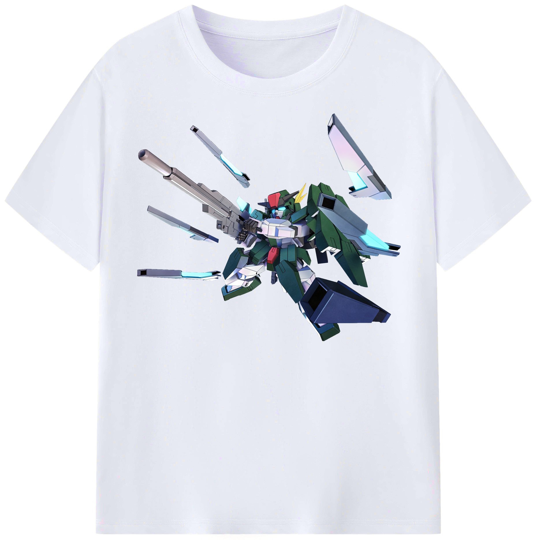 （画像用） 機動戦士ガンダム Mobile Suit Gundam レディースカジュアルプリントTシャツ（綿100％）
