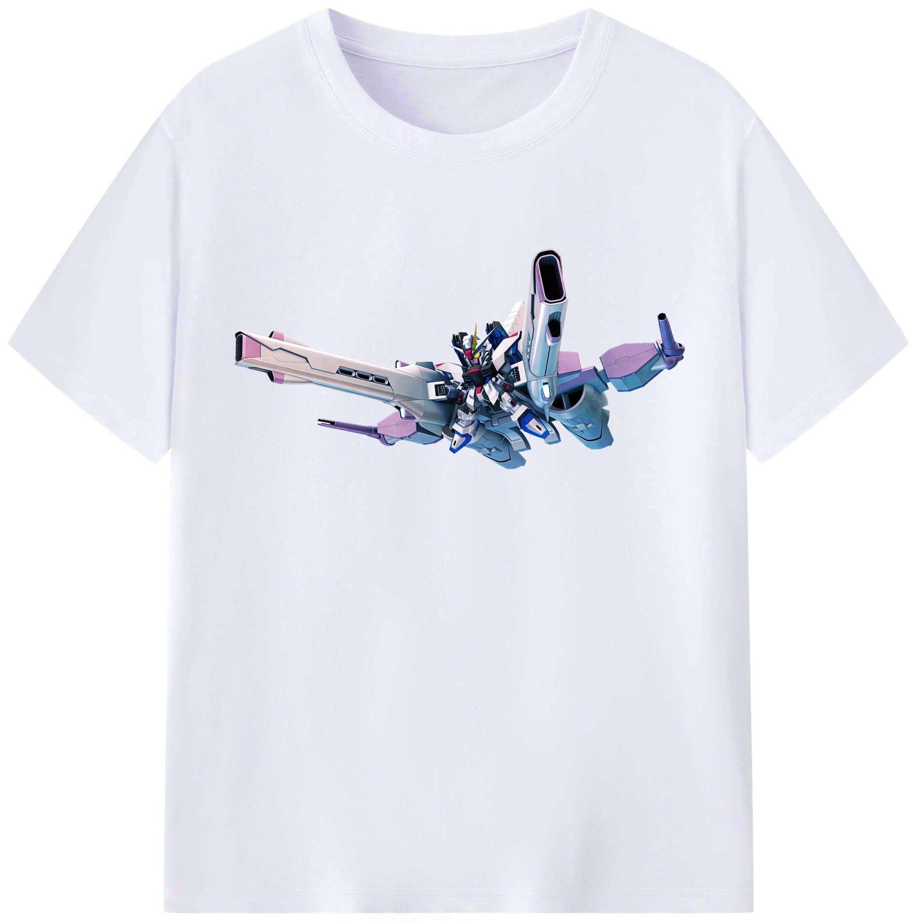 （画像用） 機動戦士ガンダム Mobile Suit Gundam レディースカジュアルプリントTシャツ（綿100％）