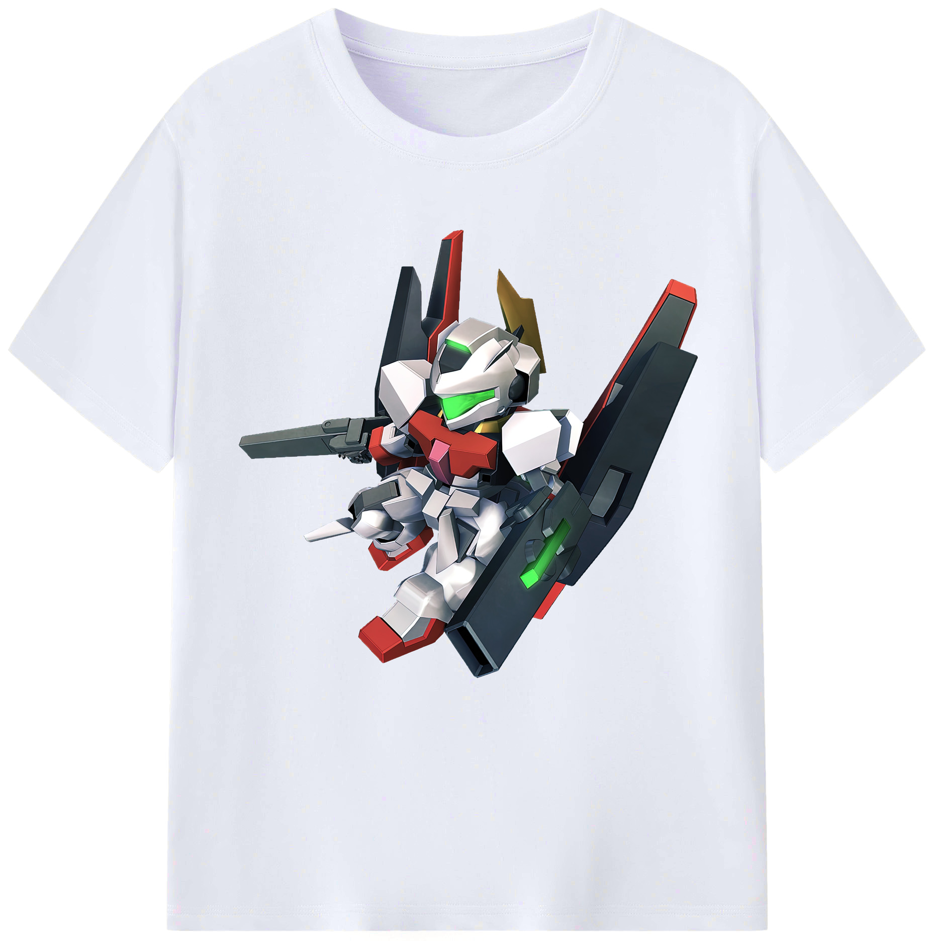（画像用） 機動戦士ガンダム Mobile Suit Gundam レディースカジュアルプリントTシャツ（綿100％）