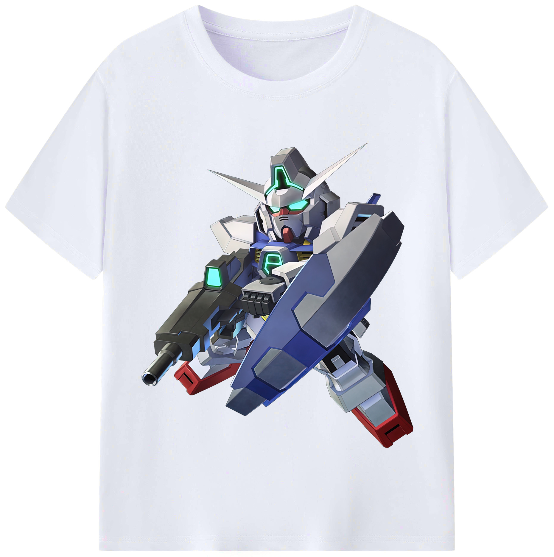 （画像用） 機動戦士ガンダム Mobile Suit Gundam レディースカジュアルプリントTシャツ（綿100％）