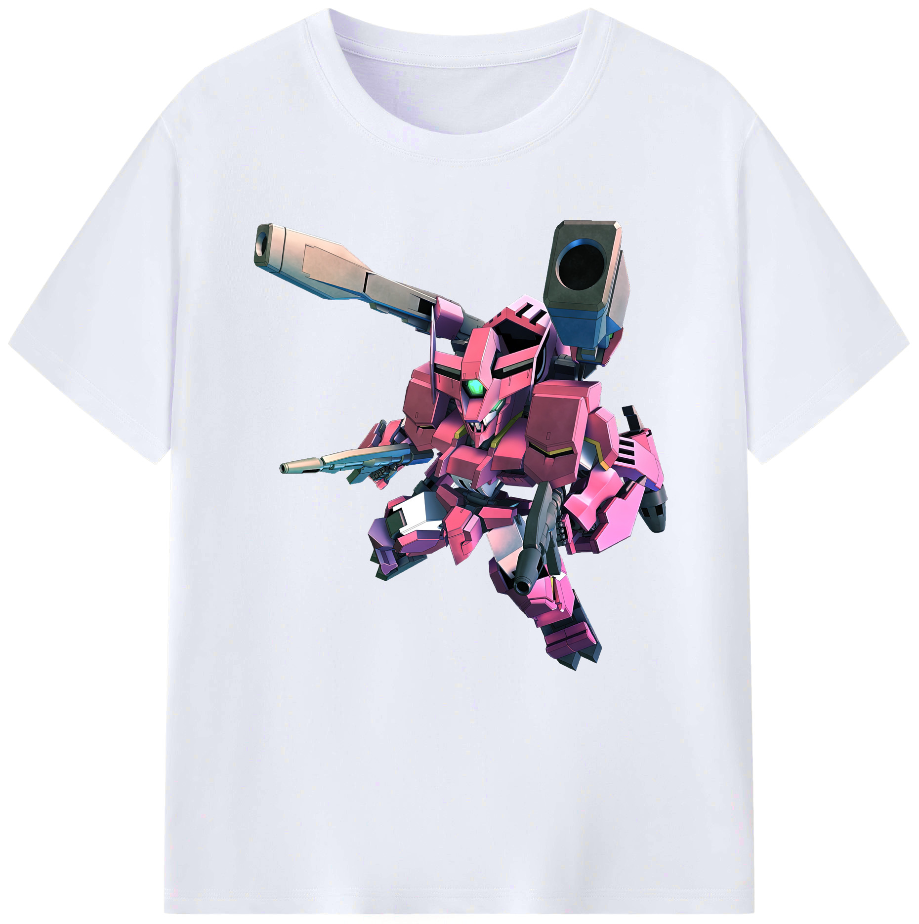 （画像用） 機動戦士ガンダム Mobile Suit Gundam レディースカジュアルプリントTシャツ（綿100％）