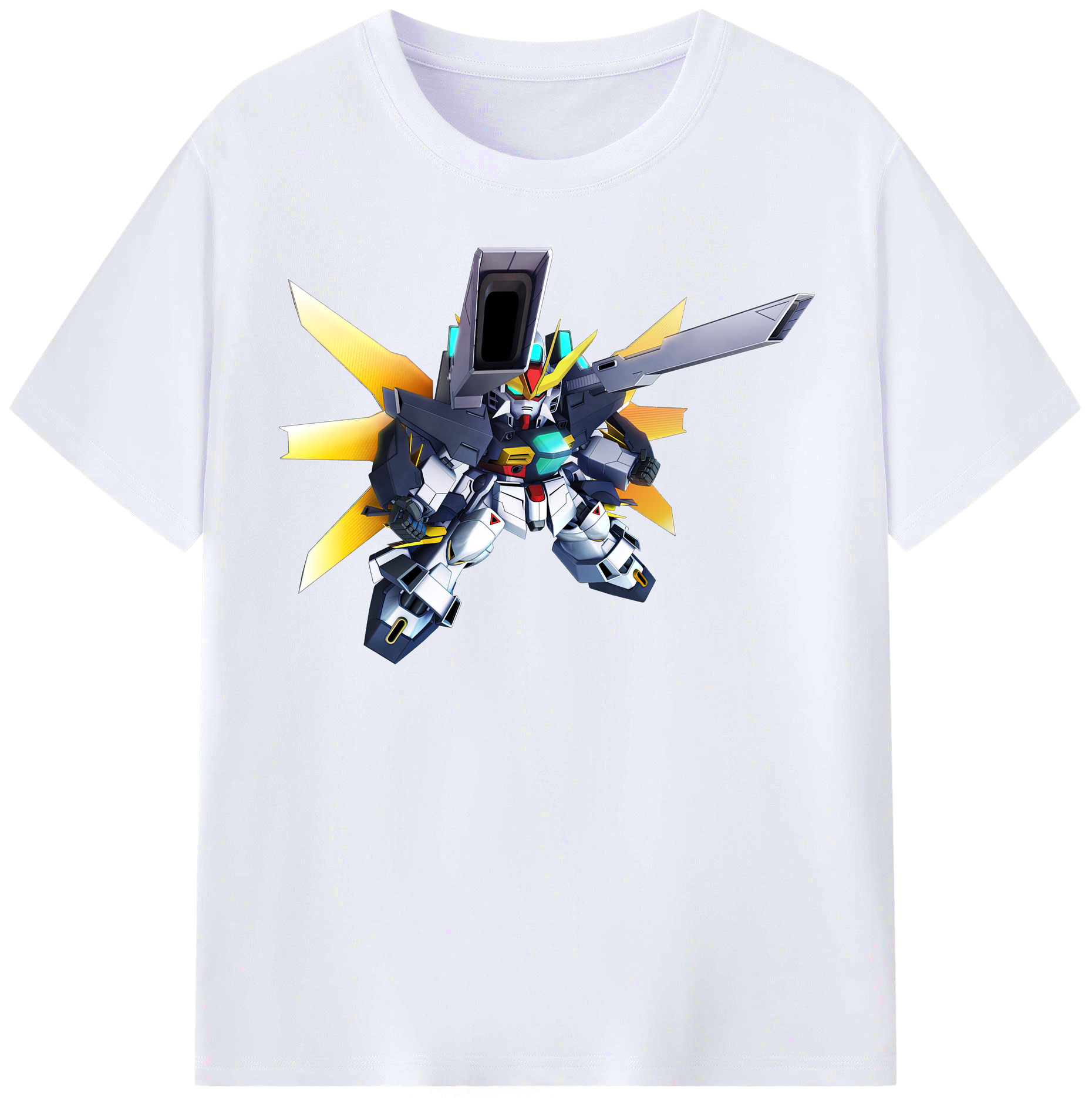 （画像用） 機動戦士ガンダム Mobile Suit Gundam レディースカジュアルプリントTシャツ（綿100％）