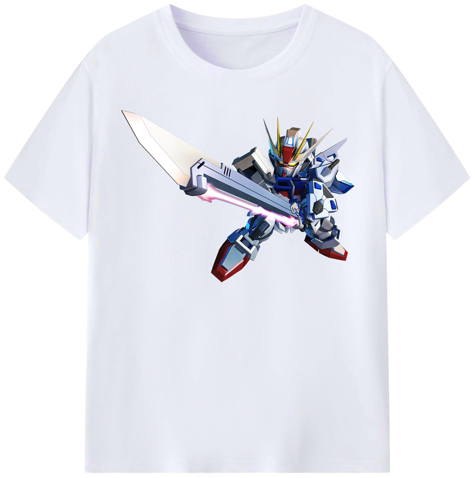 （画像用） 機動戦士ガンダム Mobile Suit Gundam レディースカジュアルプリントTシャツ（綿100％）