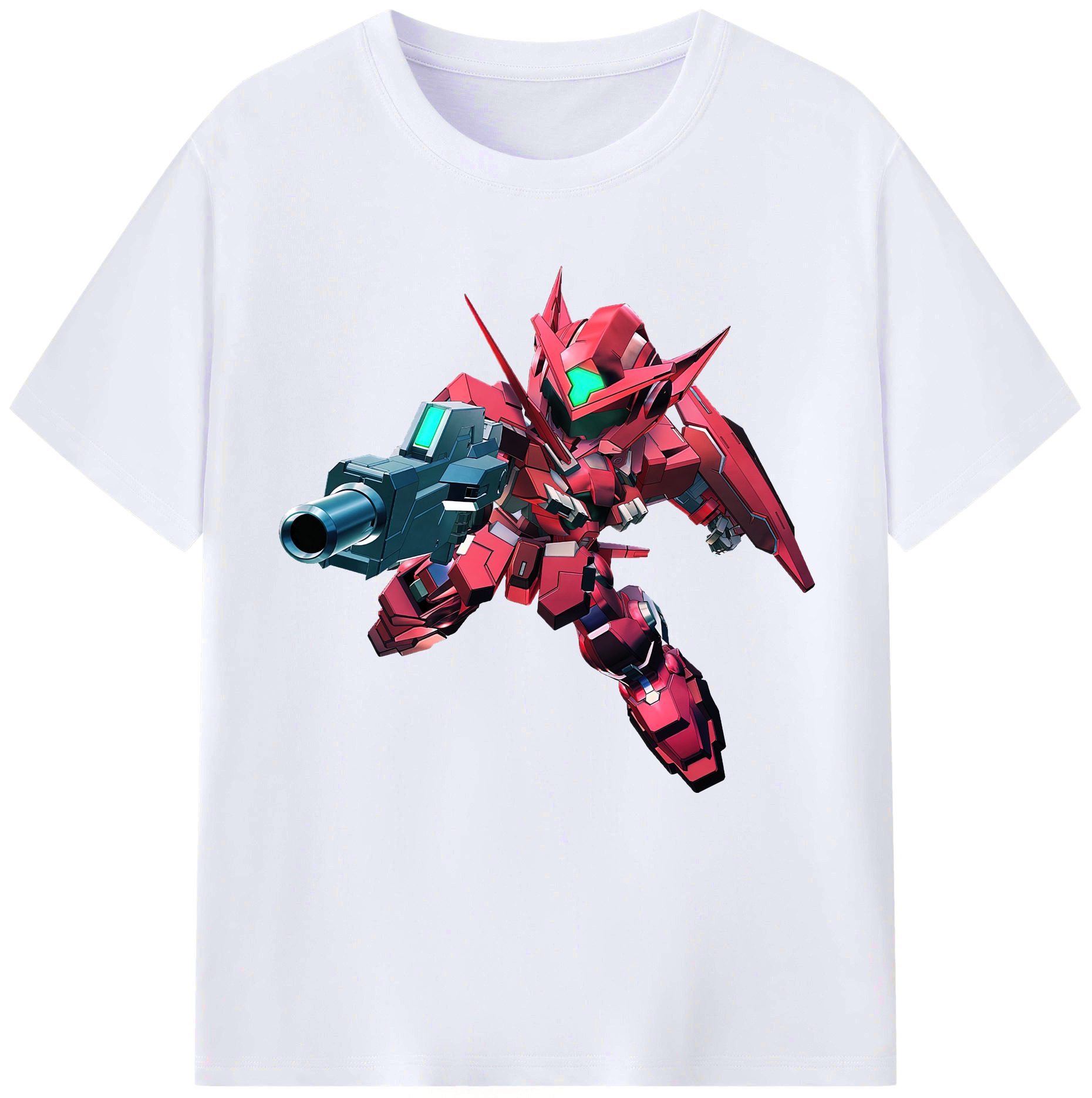 （画像用） 機動戦士ガンダム Mobile Suit Gundam レディースカジュアルプリントTシャツ（綿100％）