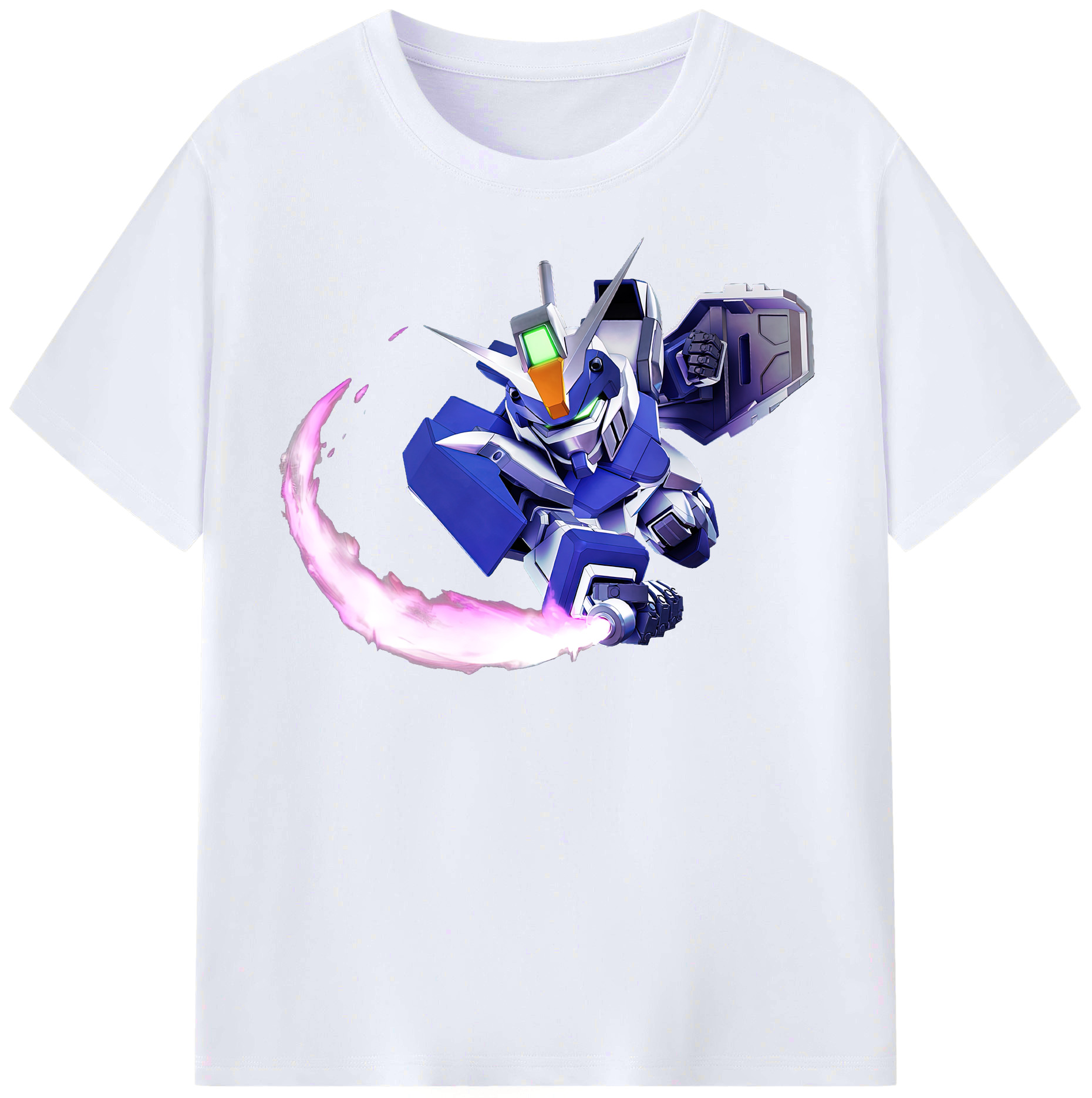 （画像用） 機動戦士ガンダム Mobile Suit Gundam レディースカジュアルプリントTシャツ（綿100％）