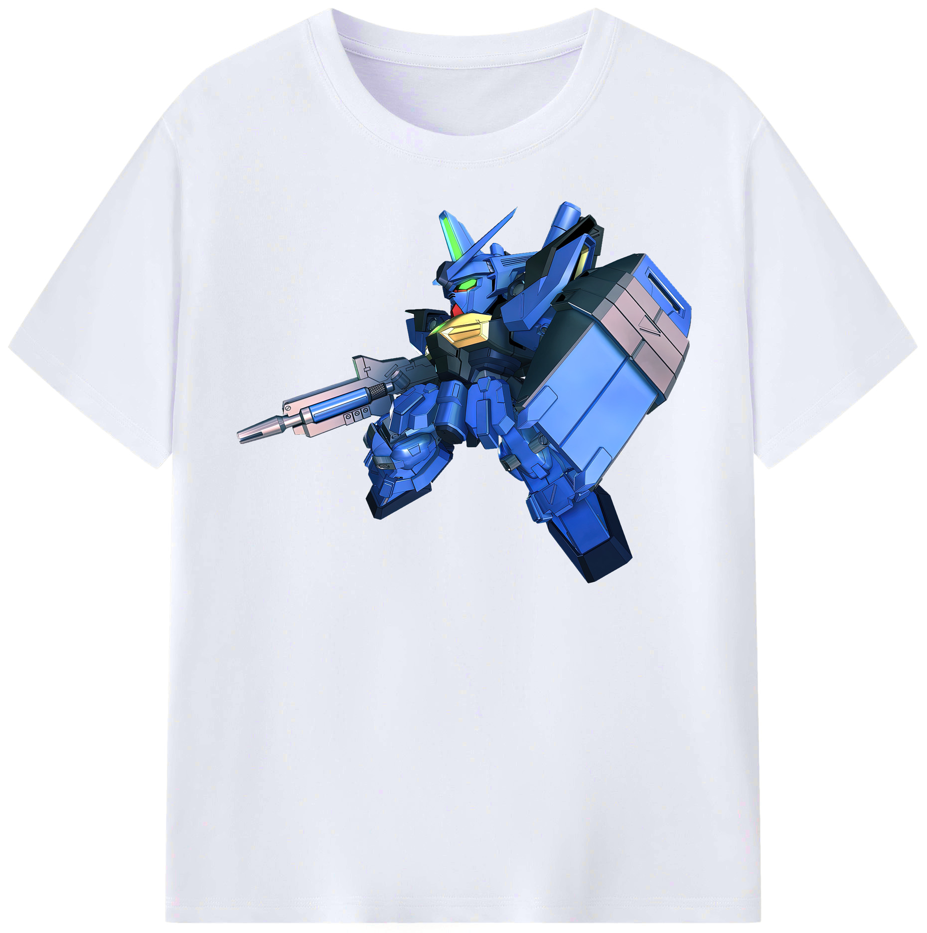 （画像用） 機動戦士ガンダム Mobile Suit Gundam レディースカジュアルプリントTシャツ（綿100％）