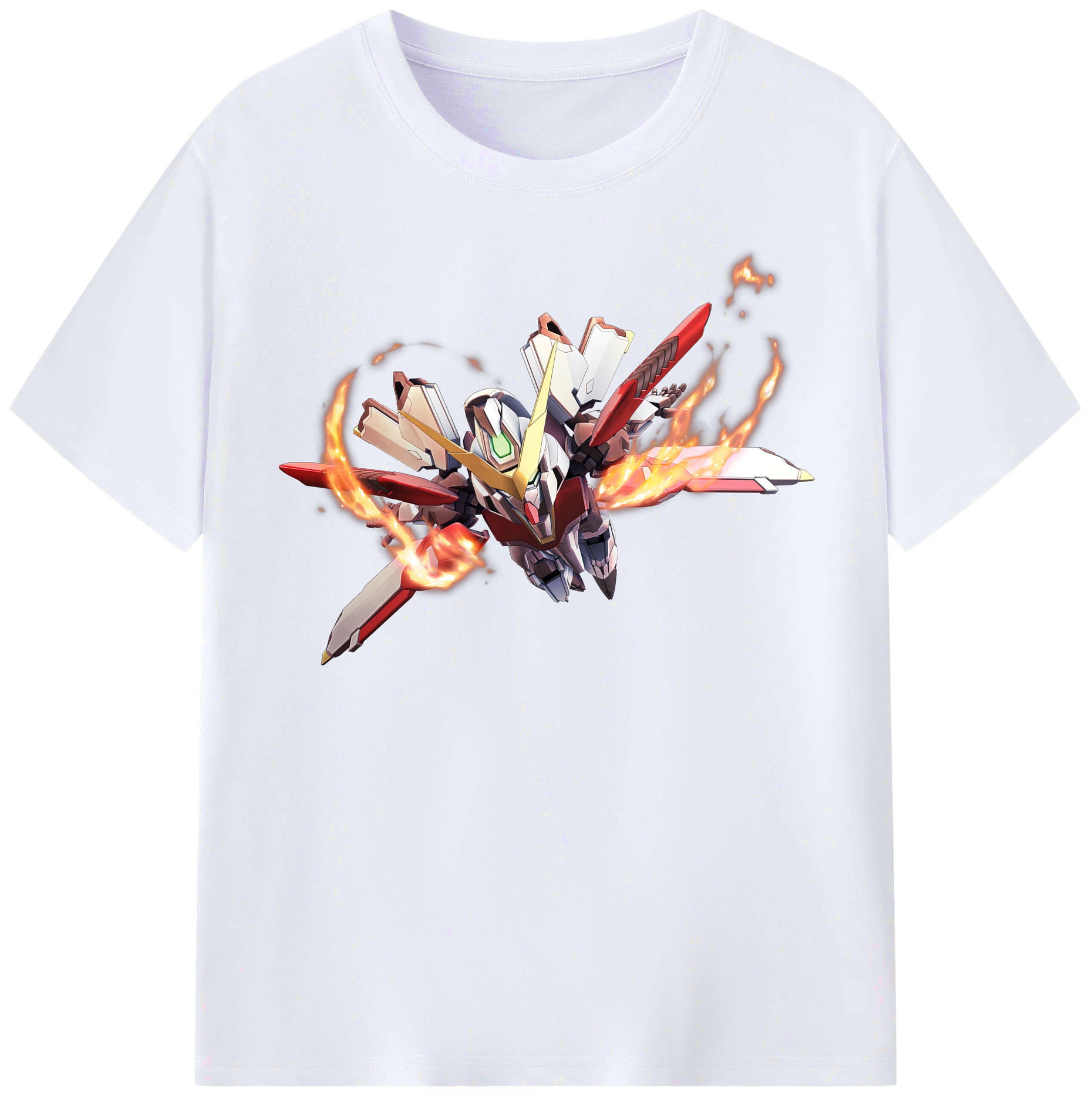 （画像用） 機動戦士ガンダム Mobile Suit Gundam レディースカジュアルプリントTシャツ（綿100％）