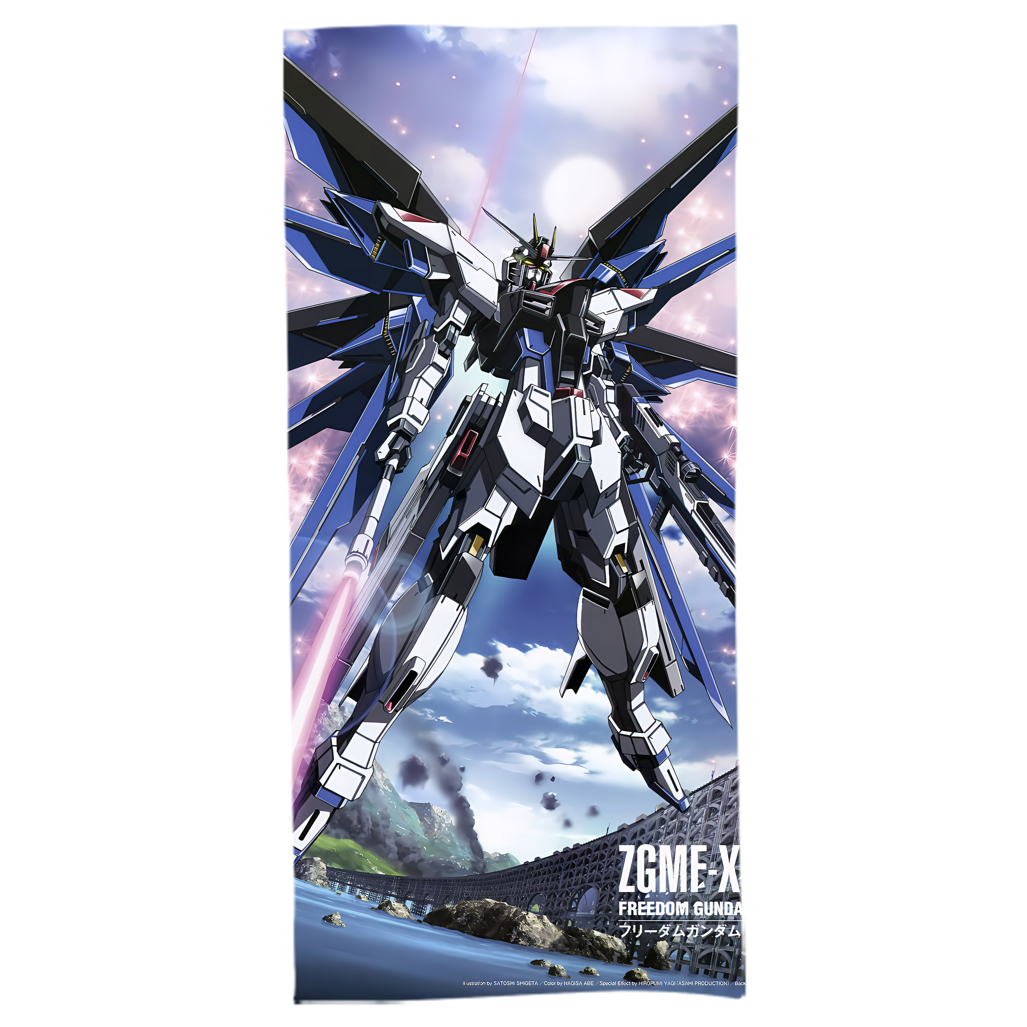 （画像用） 機動戦士ガンダム Mobile Suit Gundam 大判バスタオル 70×140cm 吸水速乾 柔らかい肌触り