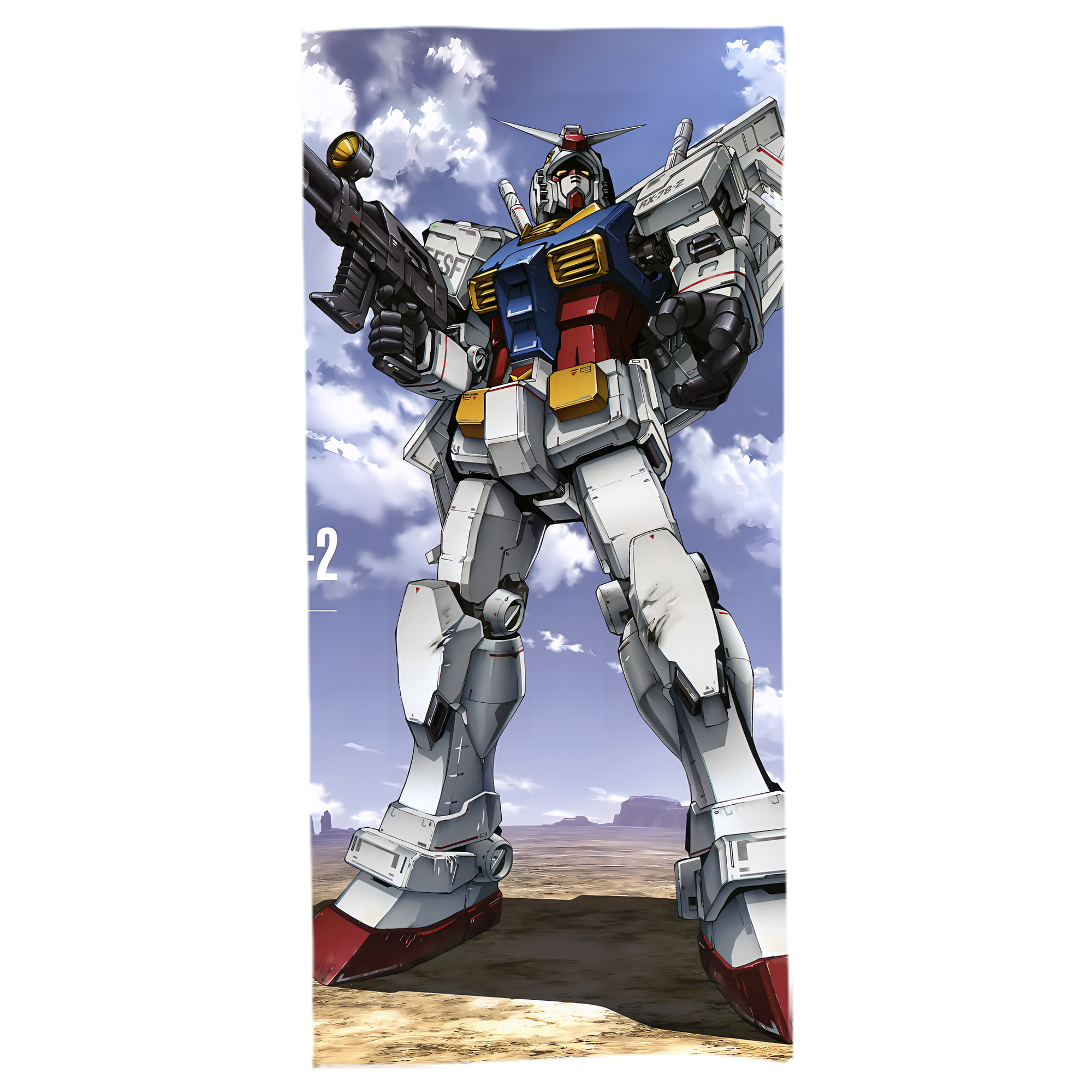 （画像用） 機動戦士ガンダム Mobile Suit Gundam 大判バスタオル 70×140cm 吸水速乾 柔らかい肌触り
