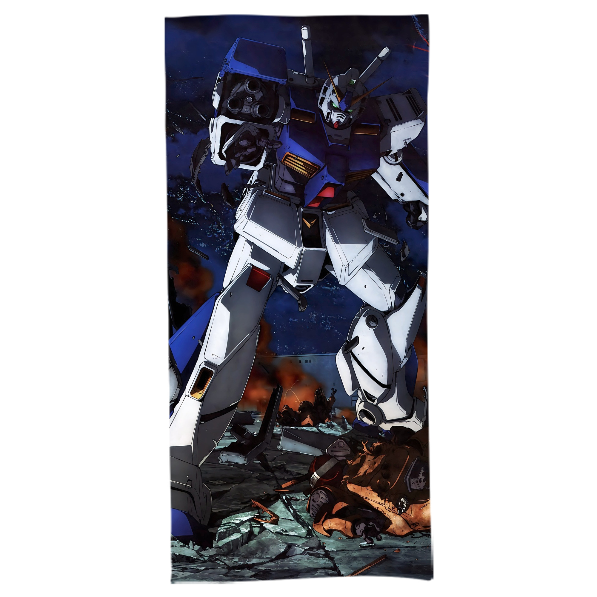 （画像用） 機動戦士ガンダム Mobile Suit Gundam 大判バスタオル 70×140cm 吸水速乾 柔らかい肌触り