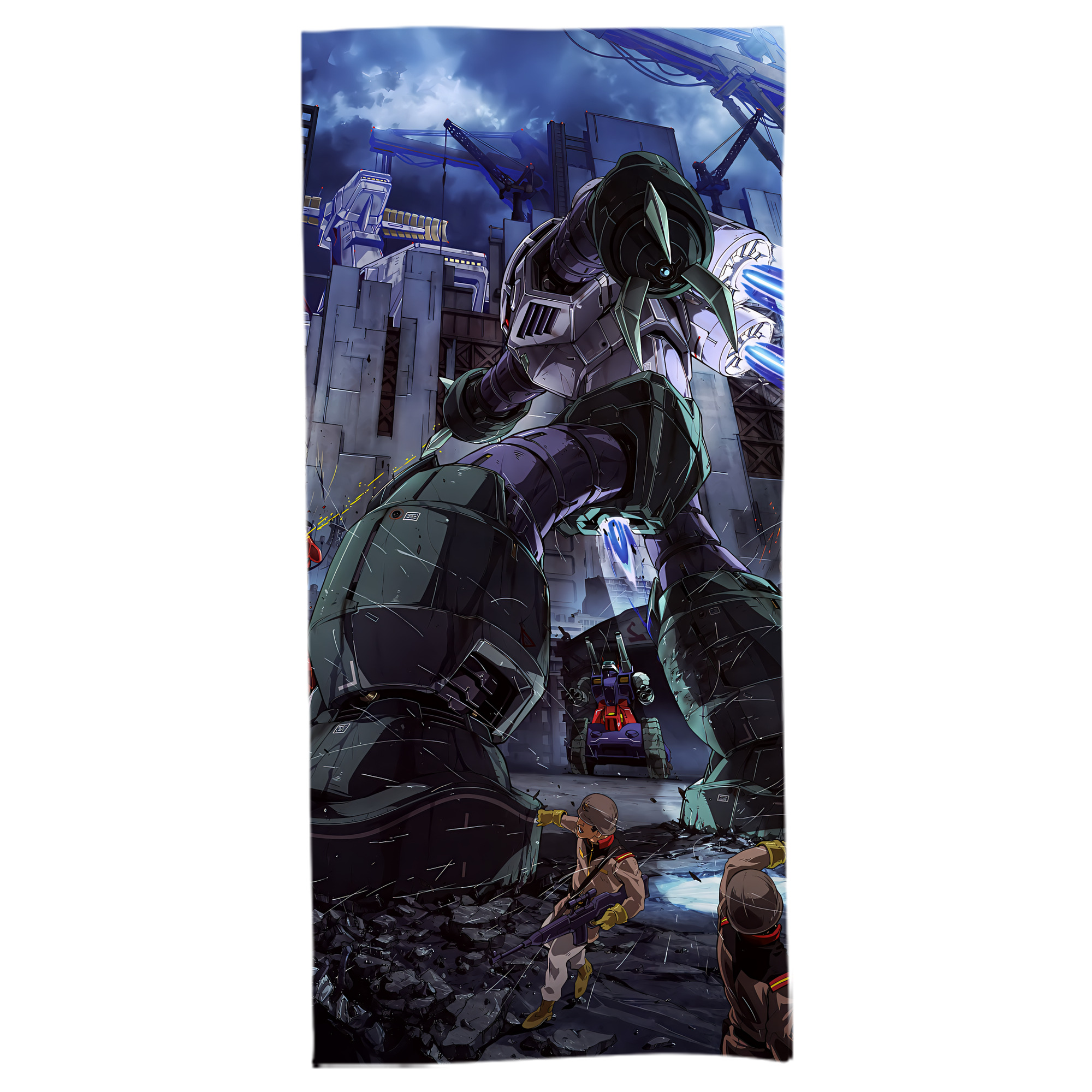 （画像用） 機動戦士ガンダム Mobile Suit Gundam 大判バスタオル 70×140cm 吸水速乾 柔らかい肌触り
