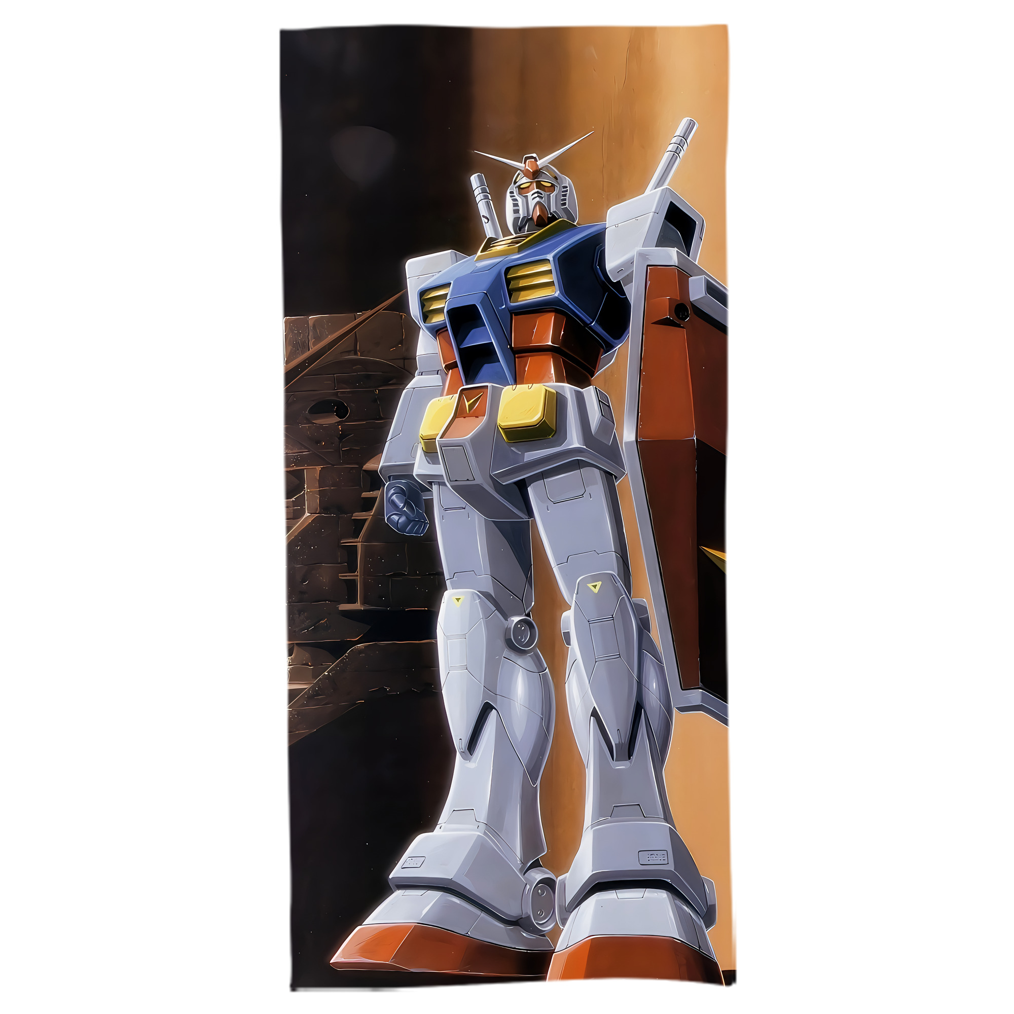 （画像用） 機動戦士ガンダム Mobile Suit Gundam 大判バスタオル 70×140cm 吸水速乾 柔らかい肌触り