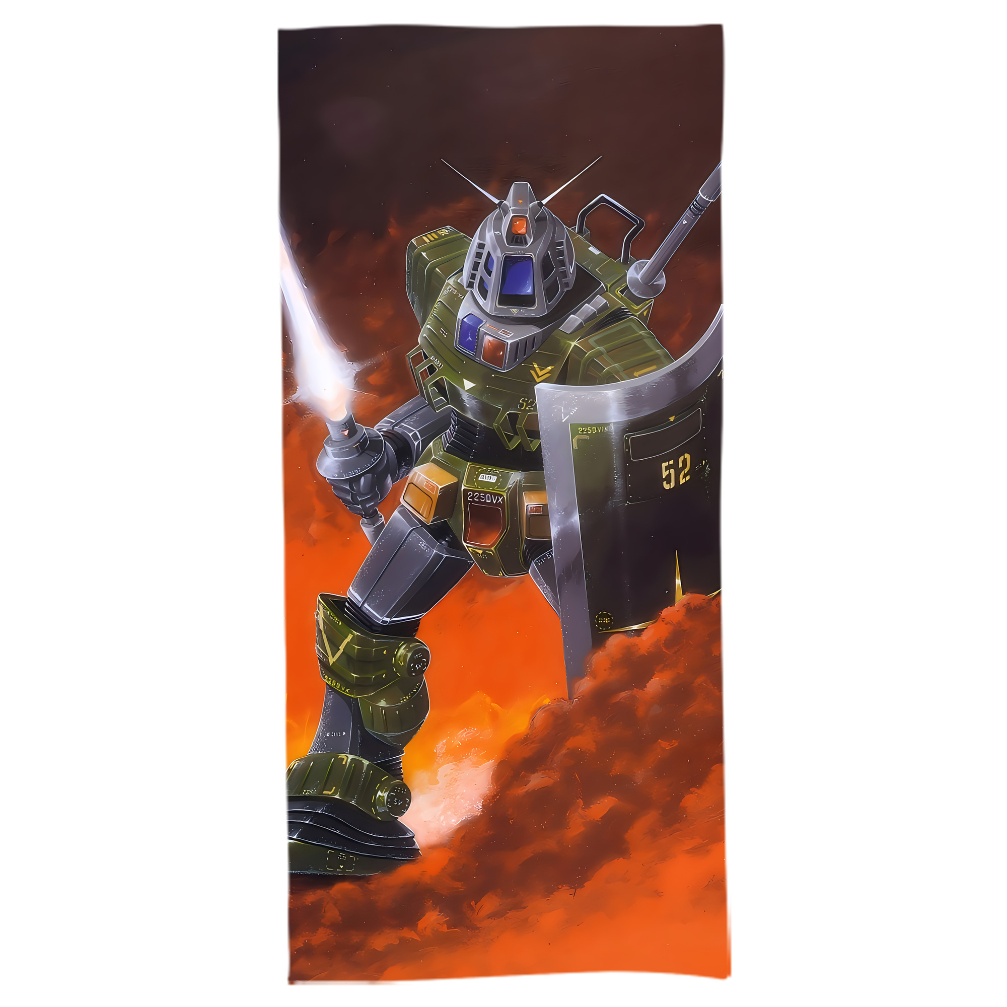 （画像用） 機動戦士ガンダム Mobile Suit Gundam 大判バスタオル 70×140cm 吸水速乾 柔らかい肌触り