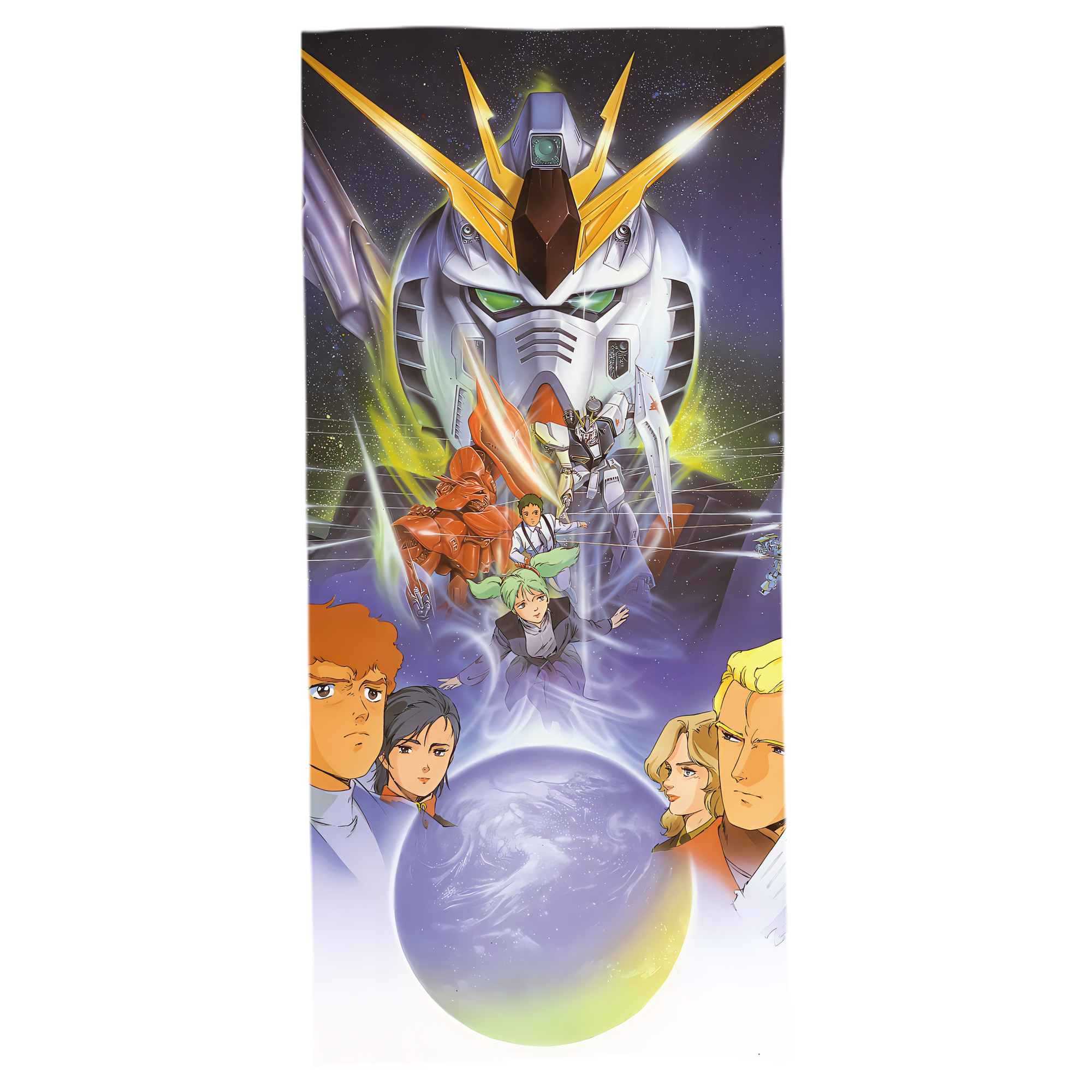 （画像用） 機動戦士ガンダム Mobile Suit Gundam 大判バスタオル 70×140cm 吸水速乾 柔らかい肌触り