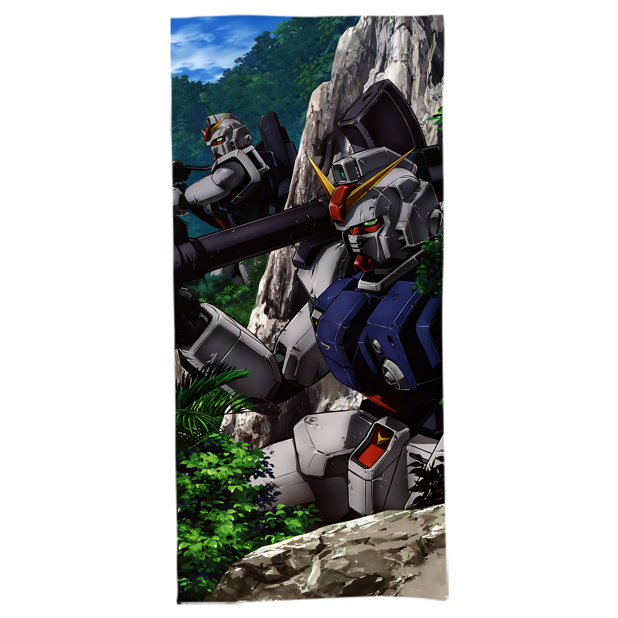 （画像用） 機動戦士ガンダム Mobile Suit Gundam 大判バスタオル 70×140cm 吸水速乾 柔らかい肌触り