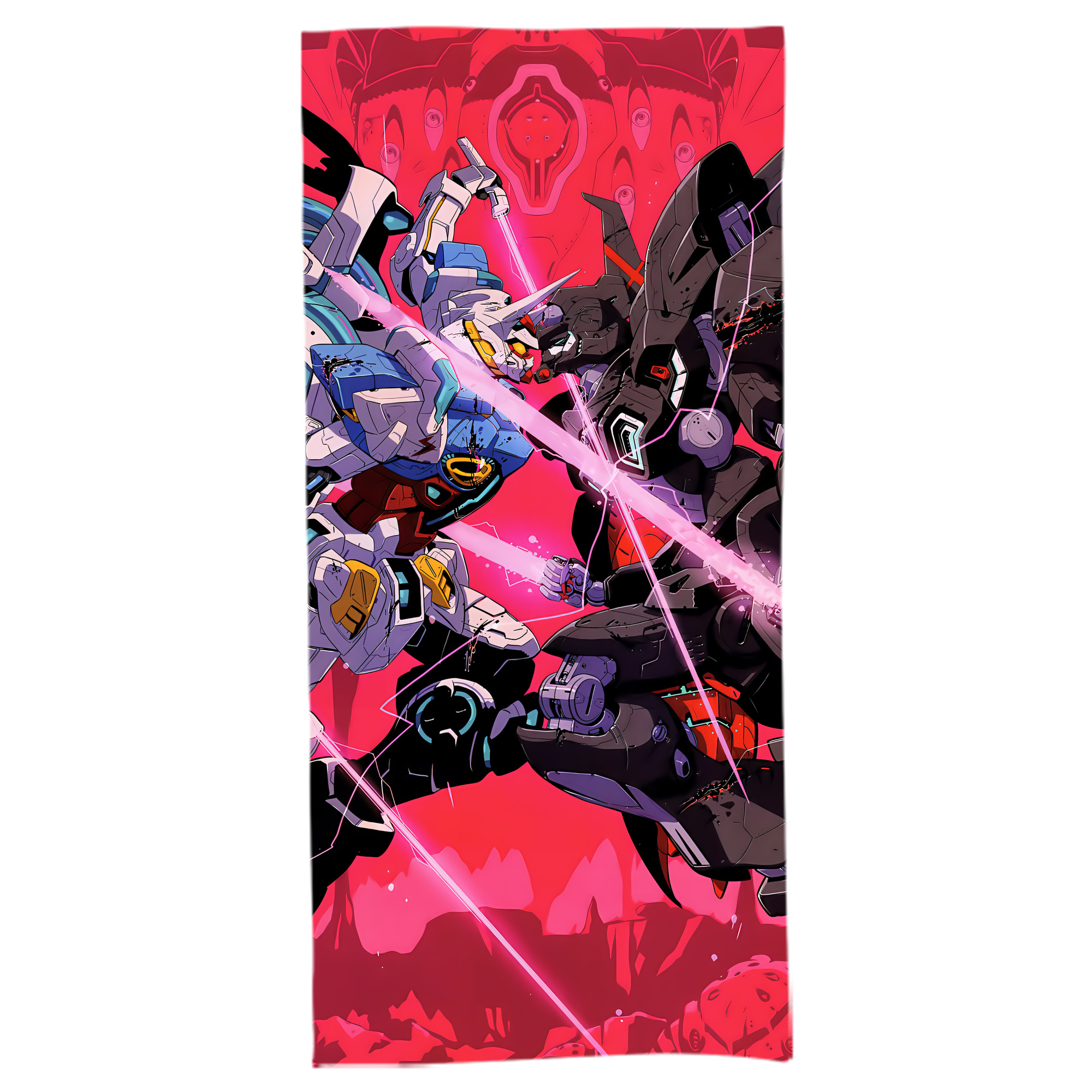 （画像用） 機動戦士ガンダム Mobile Suit Gundam 大判バスタオル 70×140cm 吸水速乾 柔らかい肌触り