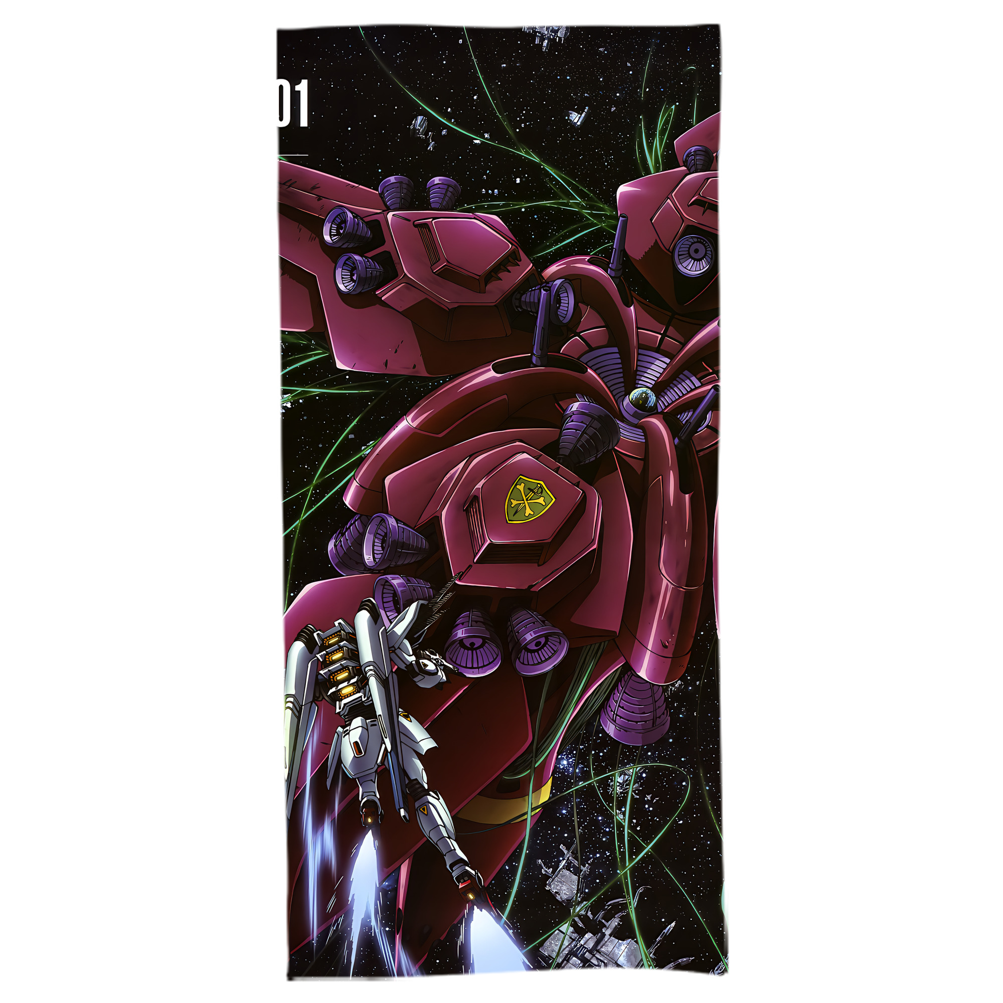 （画像用） 機動戦士ガンダム Mobile Suit Gundam 大判バスタオル 70×140cm 吸水速乾 柔らかい肌触り