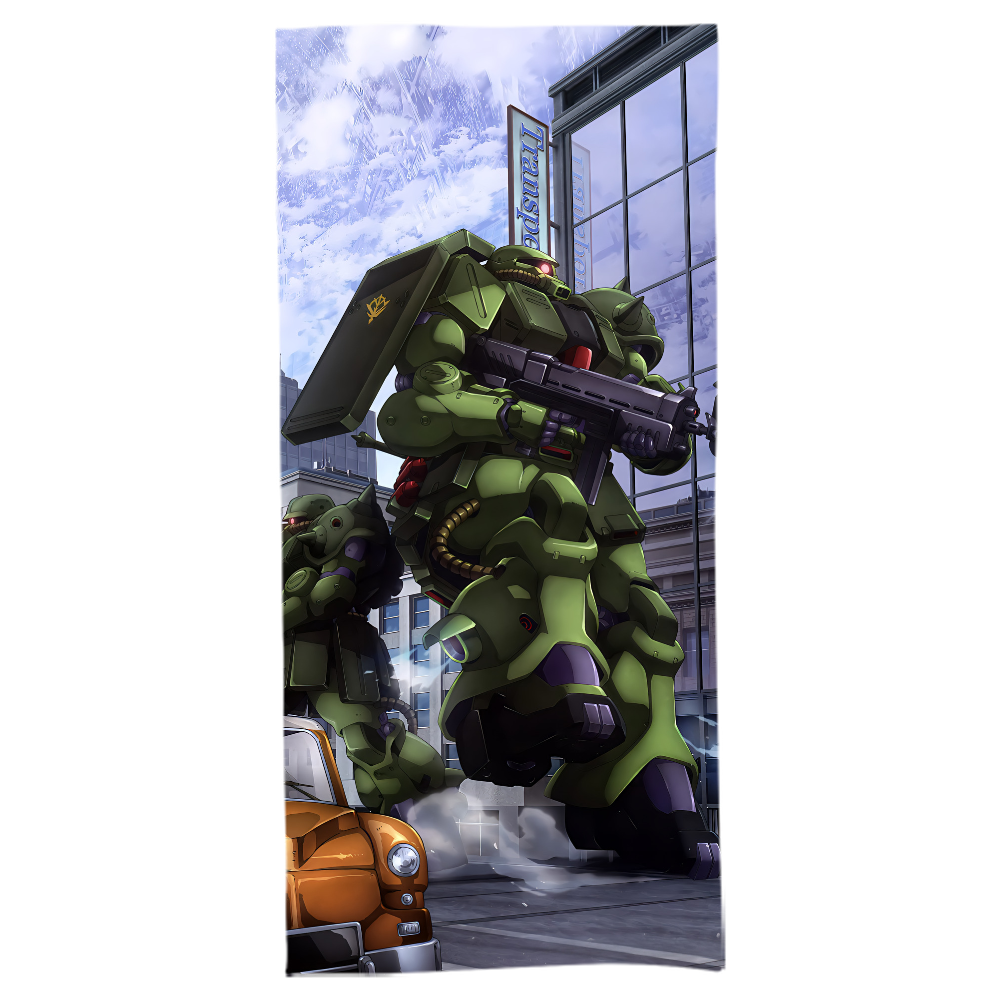 （画像用） 機動戦士ガンダム Mobile Suit Gundam 大判バスタオル 70×140cm 吸水速乾 柔らかい肌触り